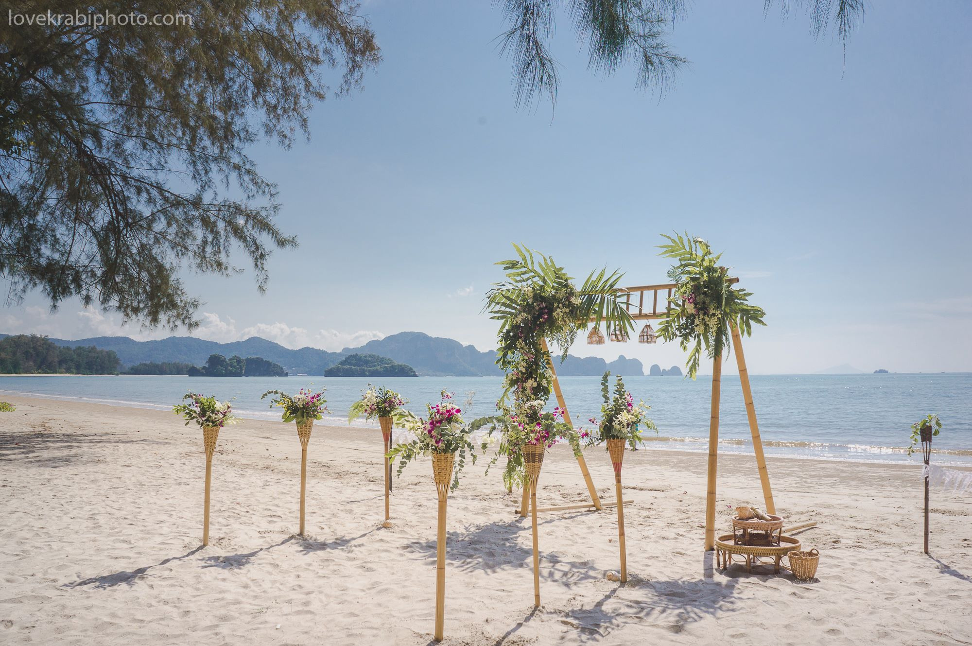 Wedding Ceremony Set up in Krabi Thailand. Photography & Events Thailand Krabi