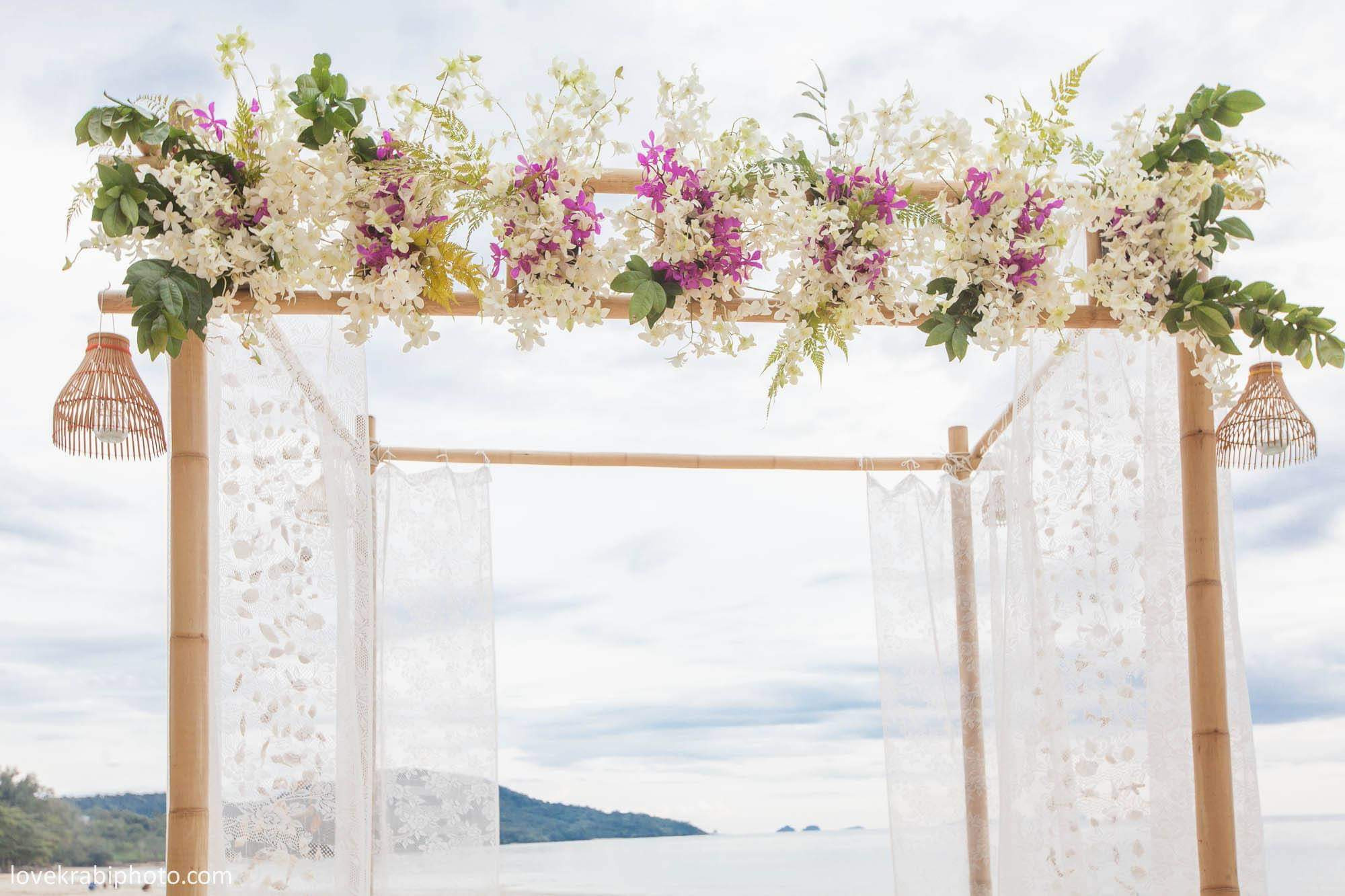 Wedding Ceremony Set up in Krabi Thailand. Photography & Events Thailand Krabi