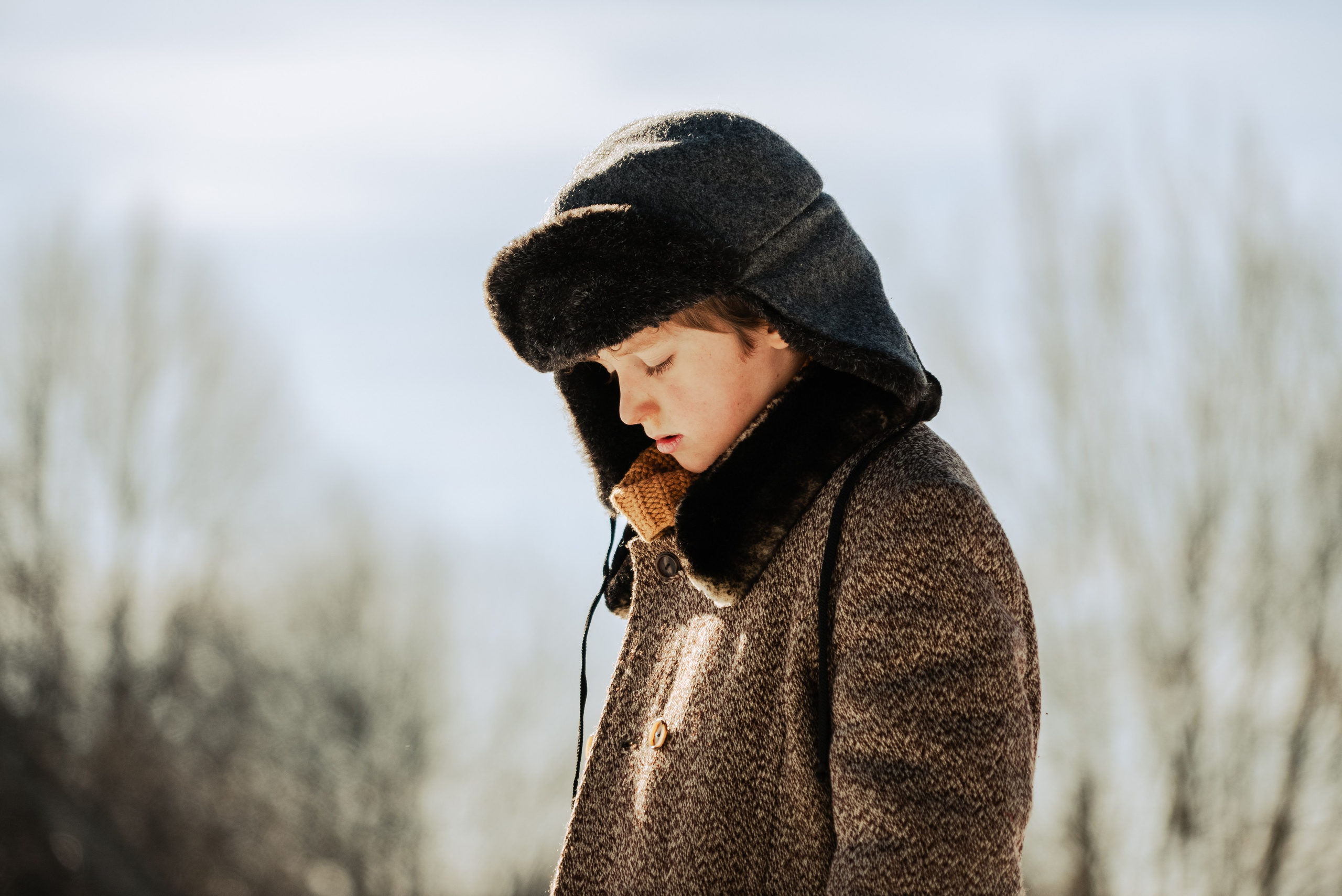 На съемках фильма «Июньская полынь». Мария Колесникова