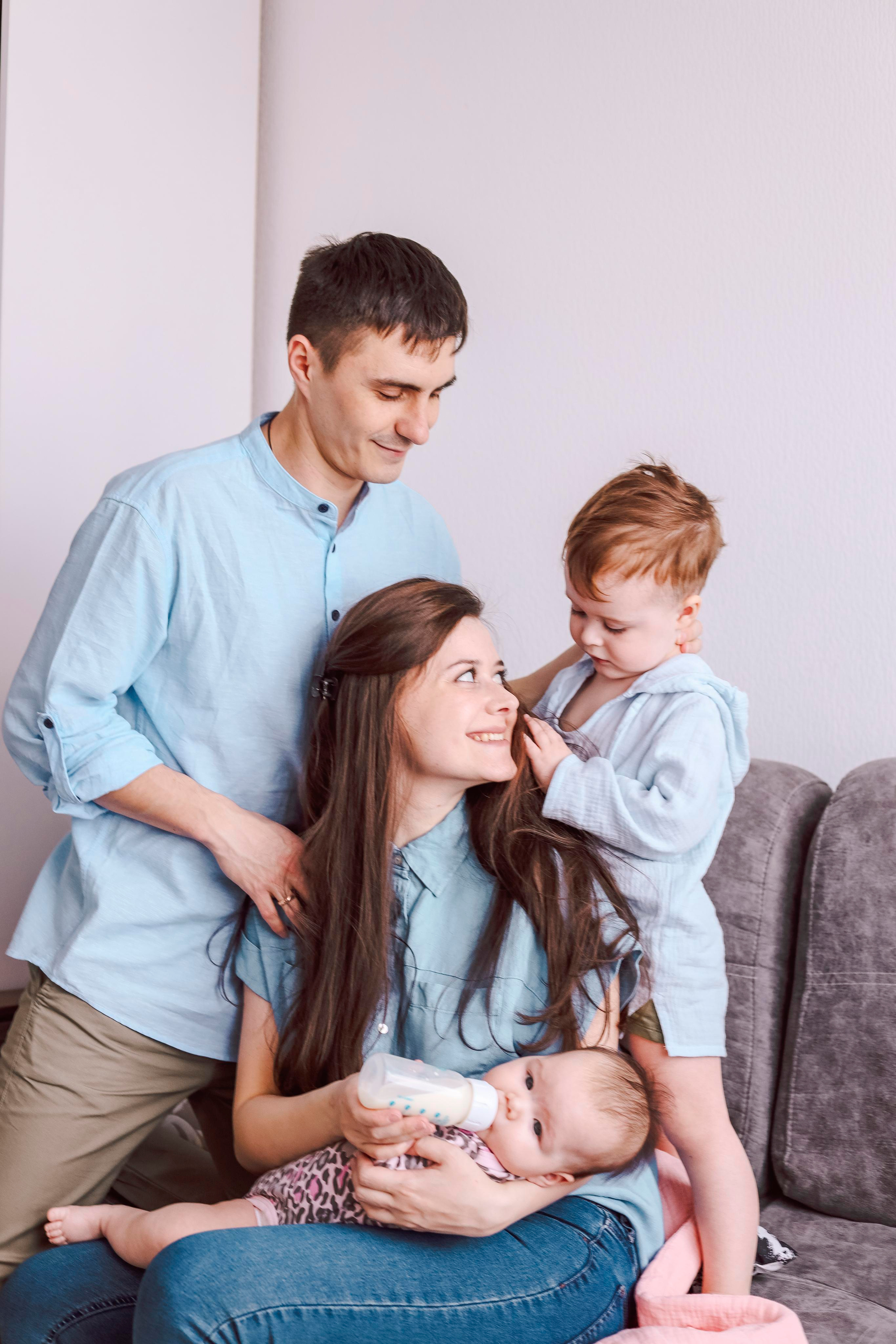 Семья Натальи. Семейный фотограф и фотограф новорожденных в Санкт-Петербурге Алина Фе