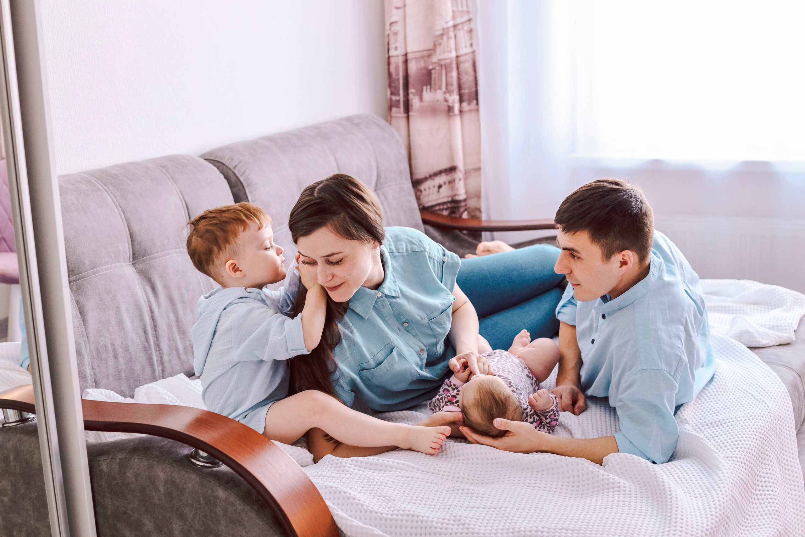 Семья Натальи. Семейный фотограф и фотограф новорожденных в Санкт-Петербурге Алина Фе