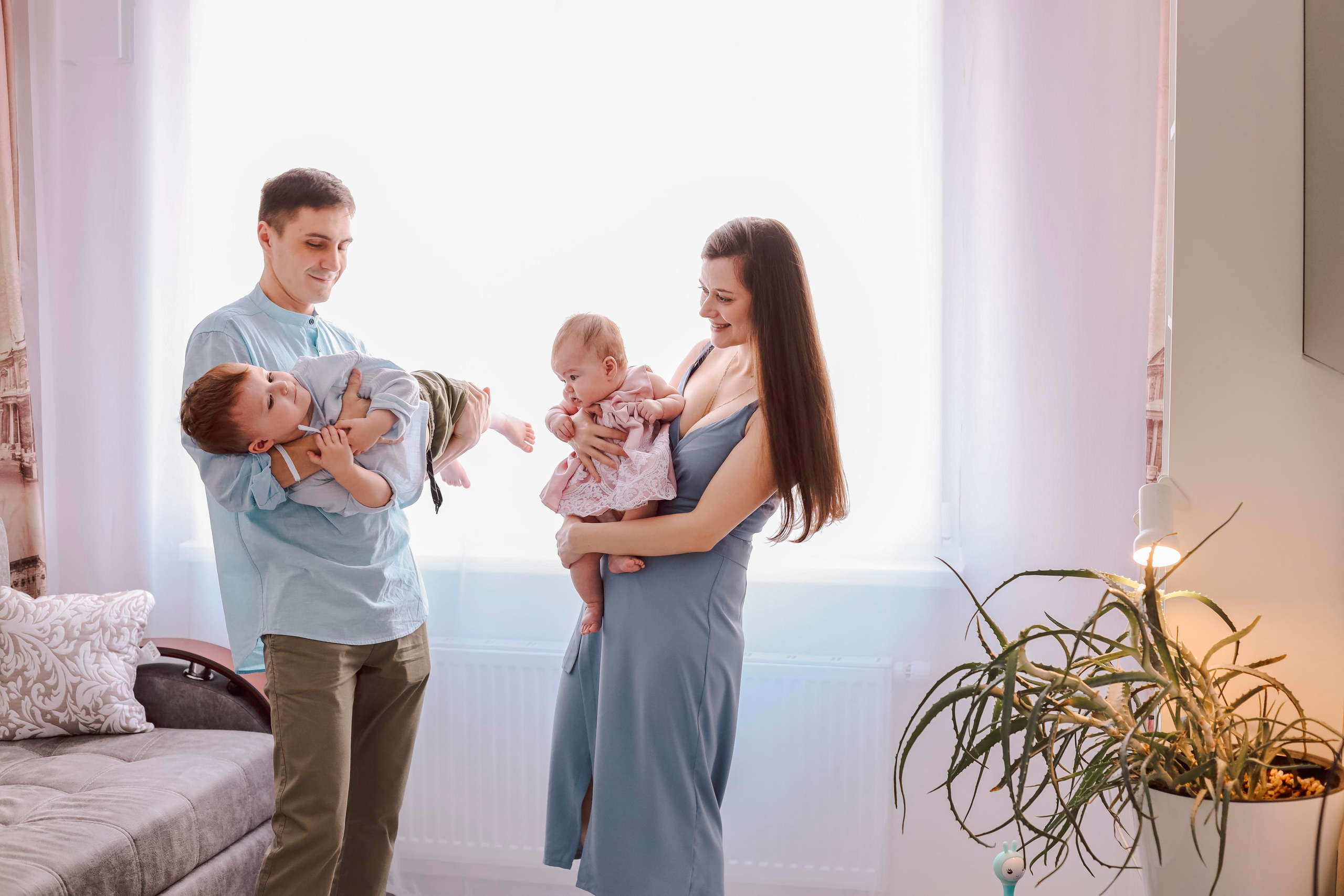 Семья Натальи. Семейный фотограф и фотограф новорожденных в Санкт-Петербурге Алина Фе
