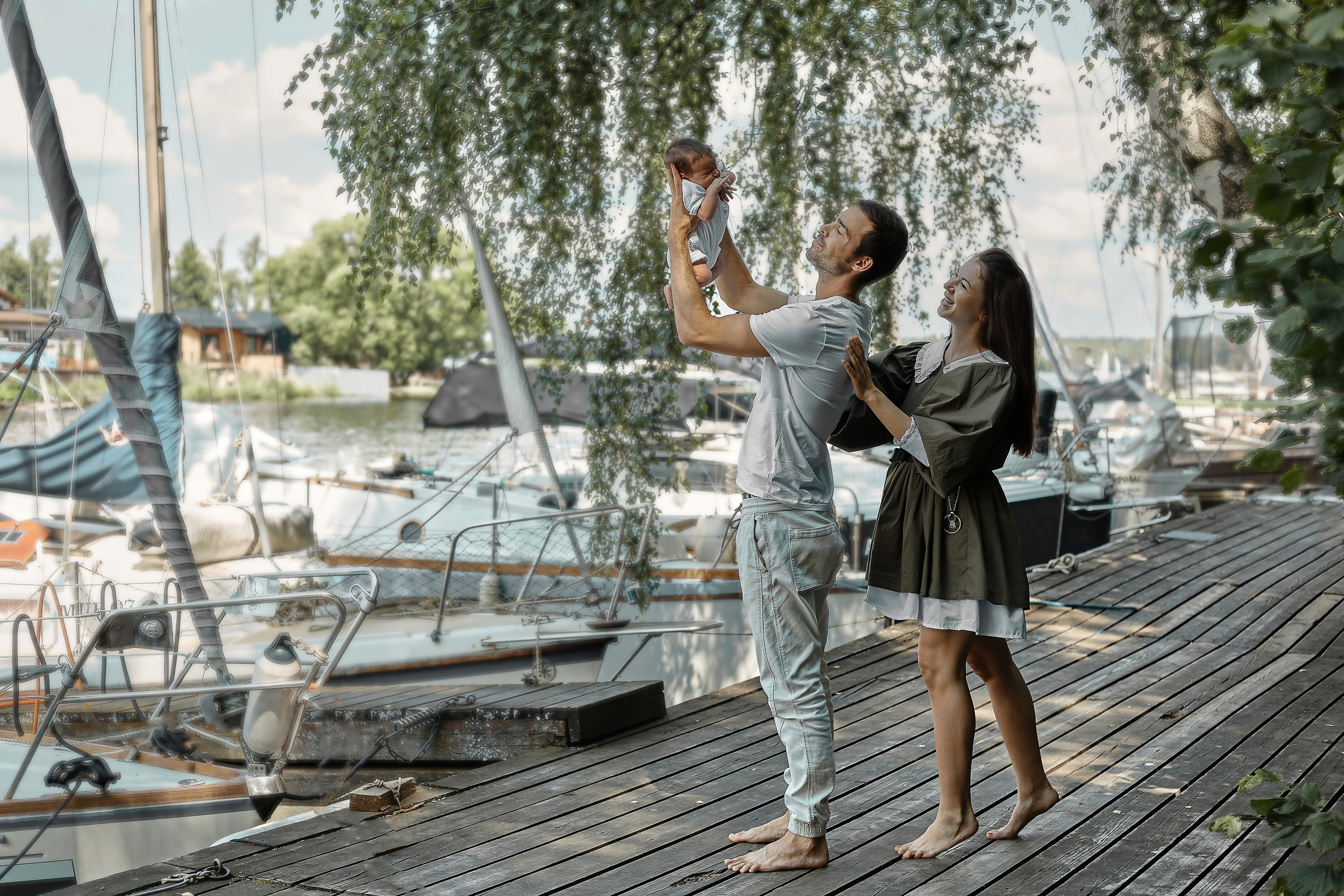 Молодая семья. Свадебный фотограф, портретный фотограф в Москве и Саратове Оксана Анциферова