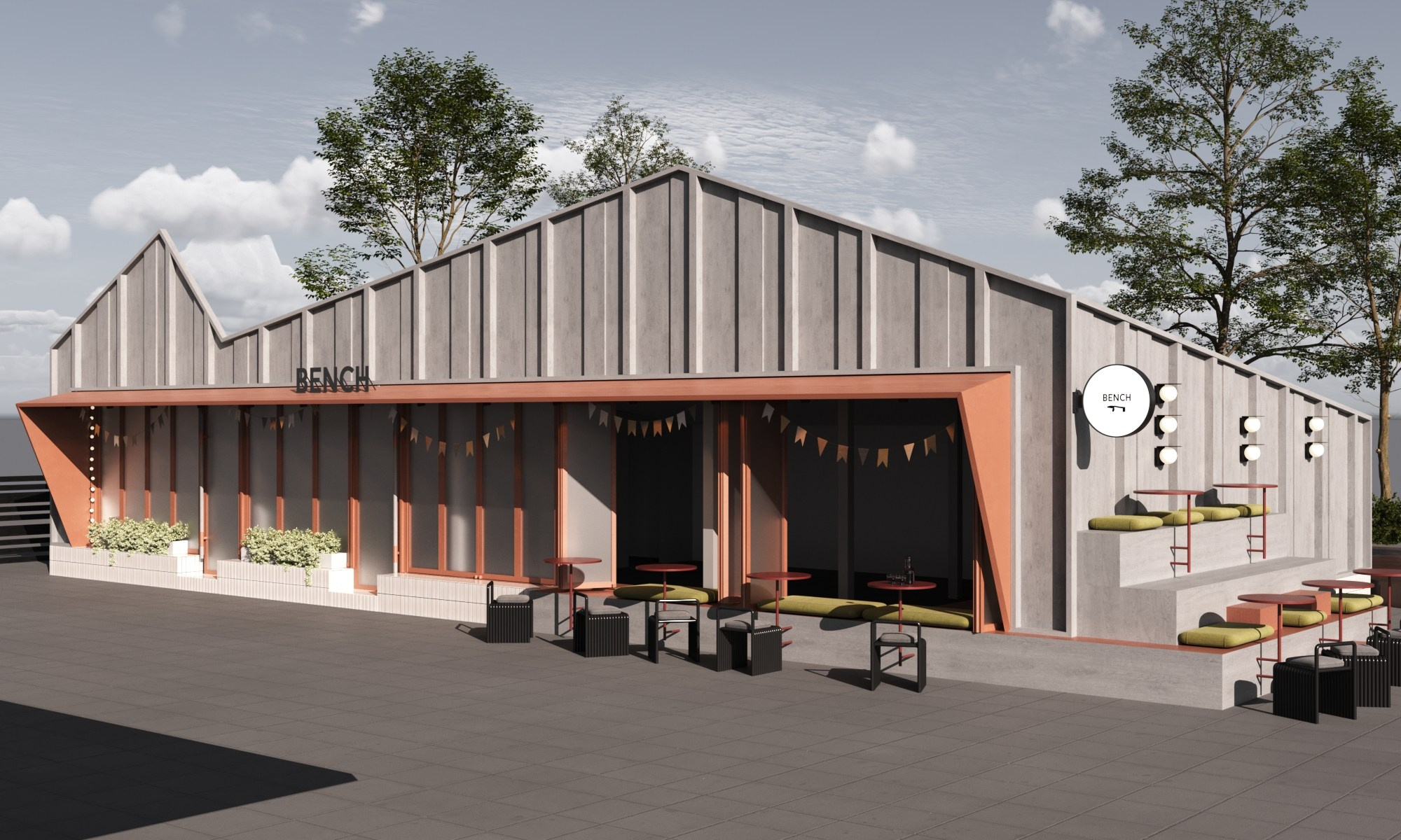 173. Cafe Krasnogorsk \ Фасад. Finoarte-portfolio