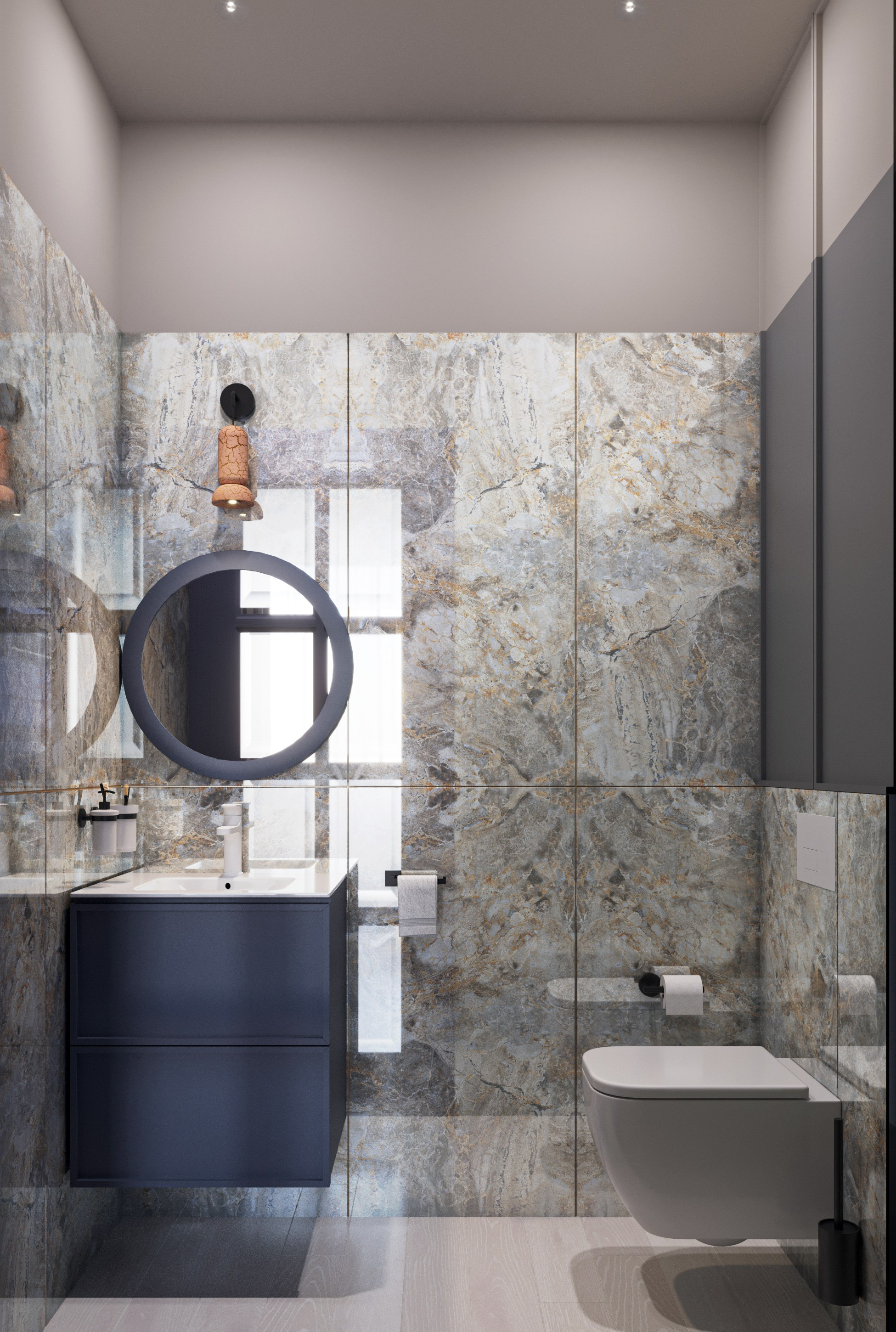 Neva House. 3D visualization of exteriors and interiors