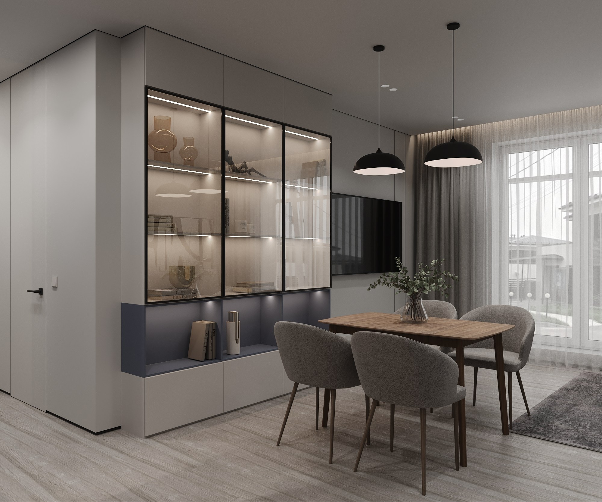 Квартира 62 кв. м. Хрустальный парк, Датский квартал. Annything design