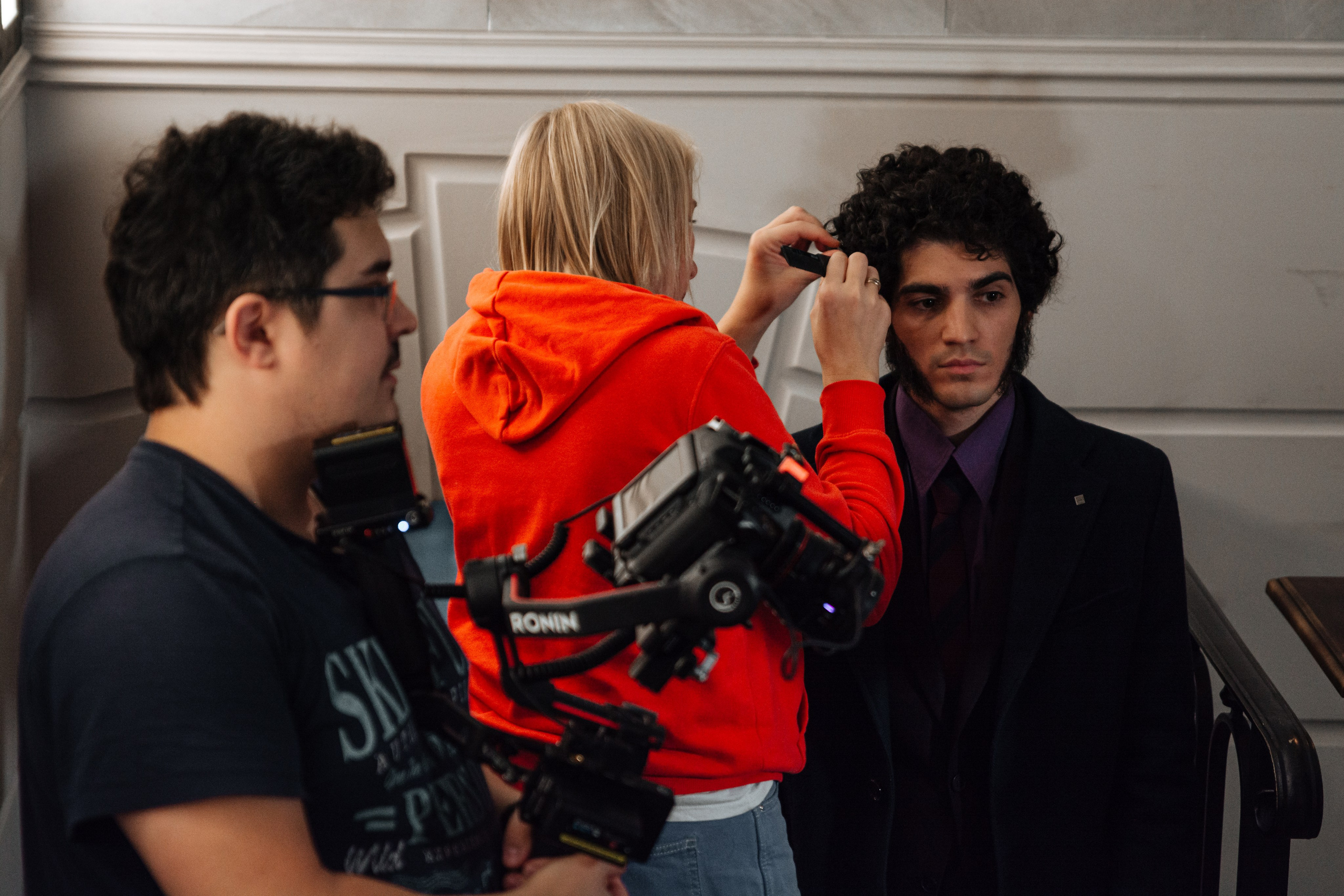 Пушкин в отеле «Оболенский». Съёмка ролика для конкурса. Портретный фотограф в Санкт-Петербурге Дмитриева Наталия