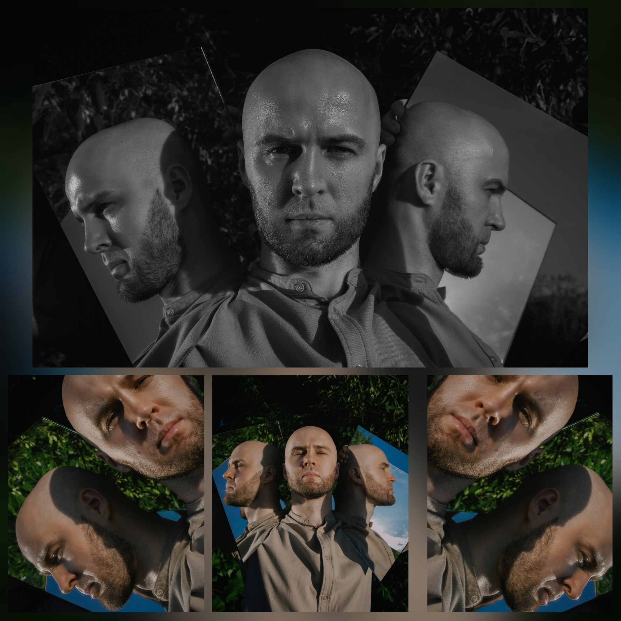 креативная мужская фотосессия