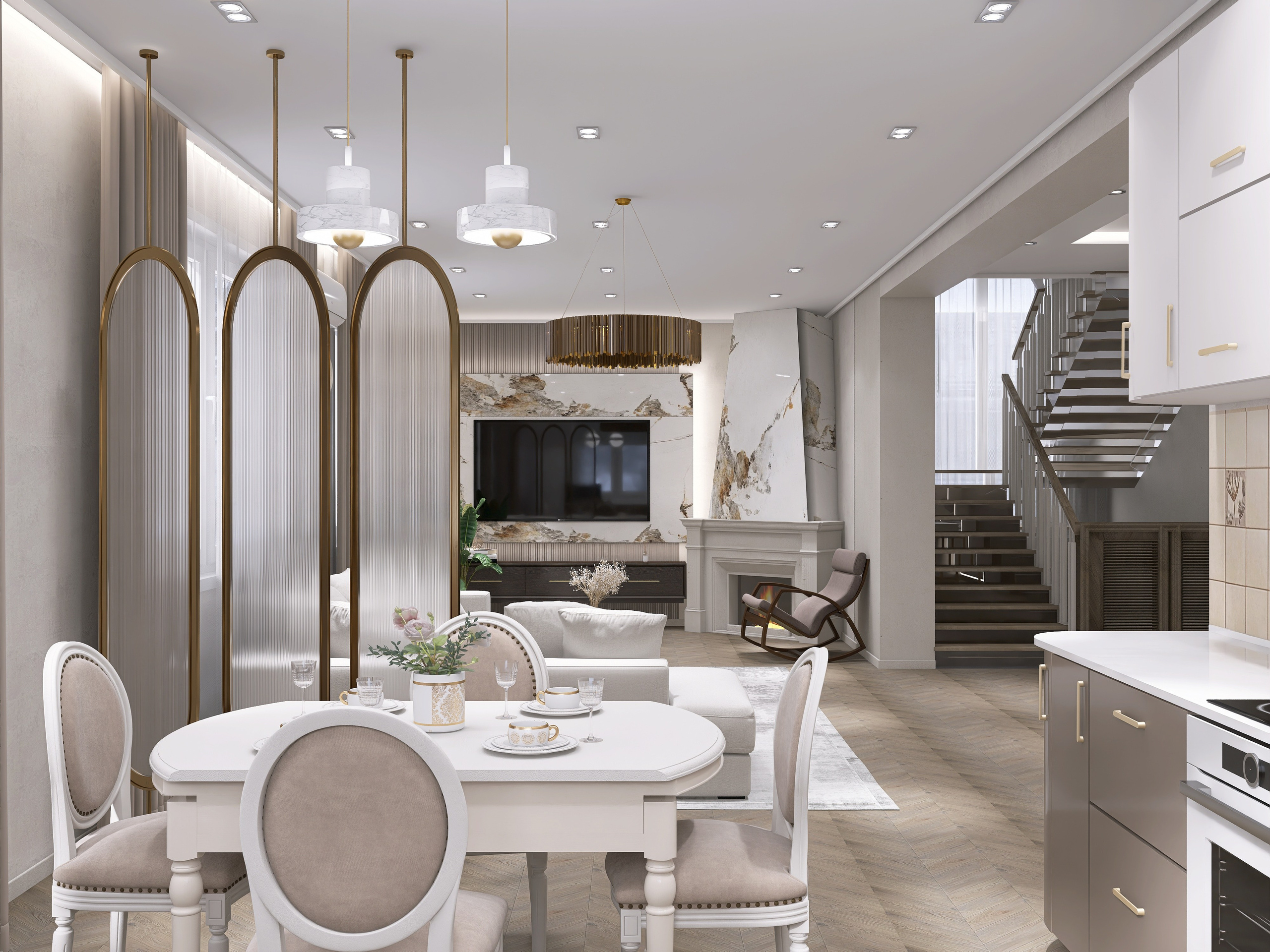 КП Русское поле. Площадь 60 кв. м. Дизайнер интерьера в Новосибирске_Елена Сергеева