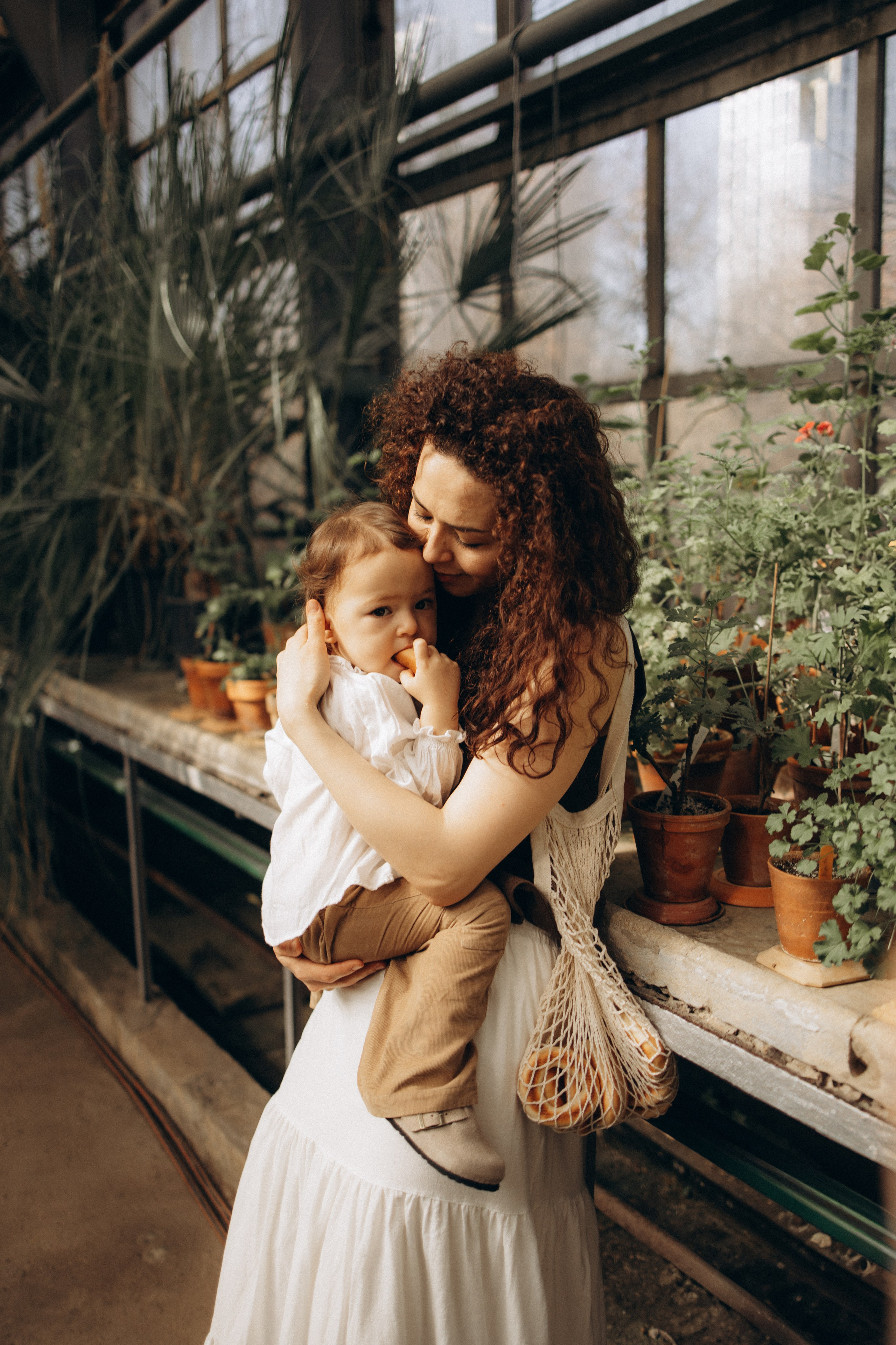 Прогулка по оранжерее. Семейный фотограф в Москве Ксения Аганина