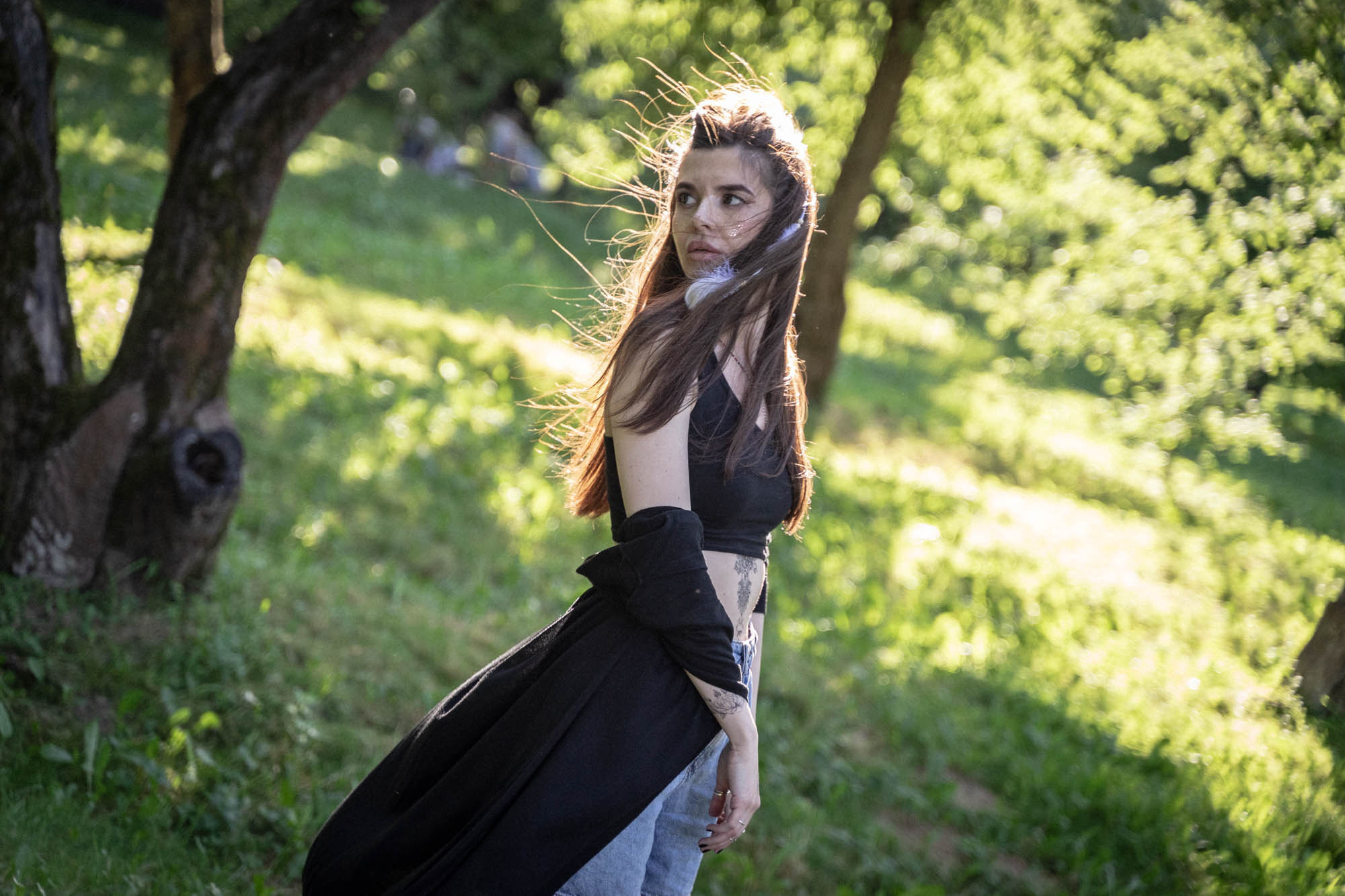 Портретная съемка в парке Москвы. Свадебный и семейный фотограф в Новосибирске Данил Коротких