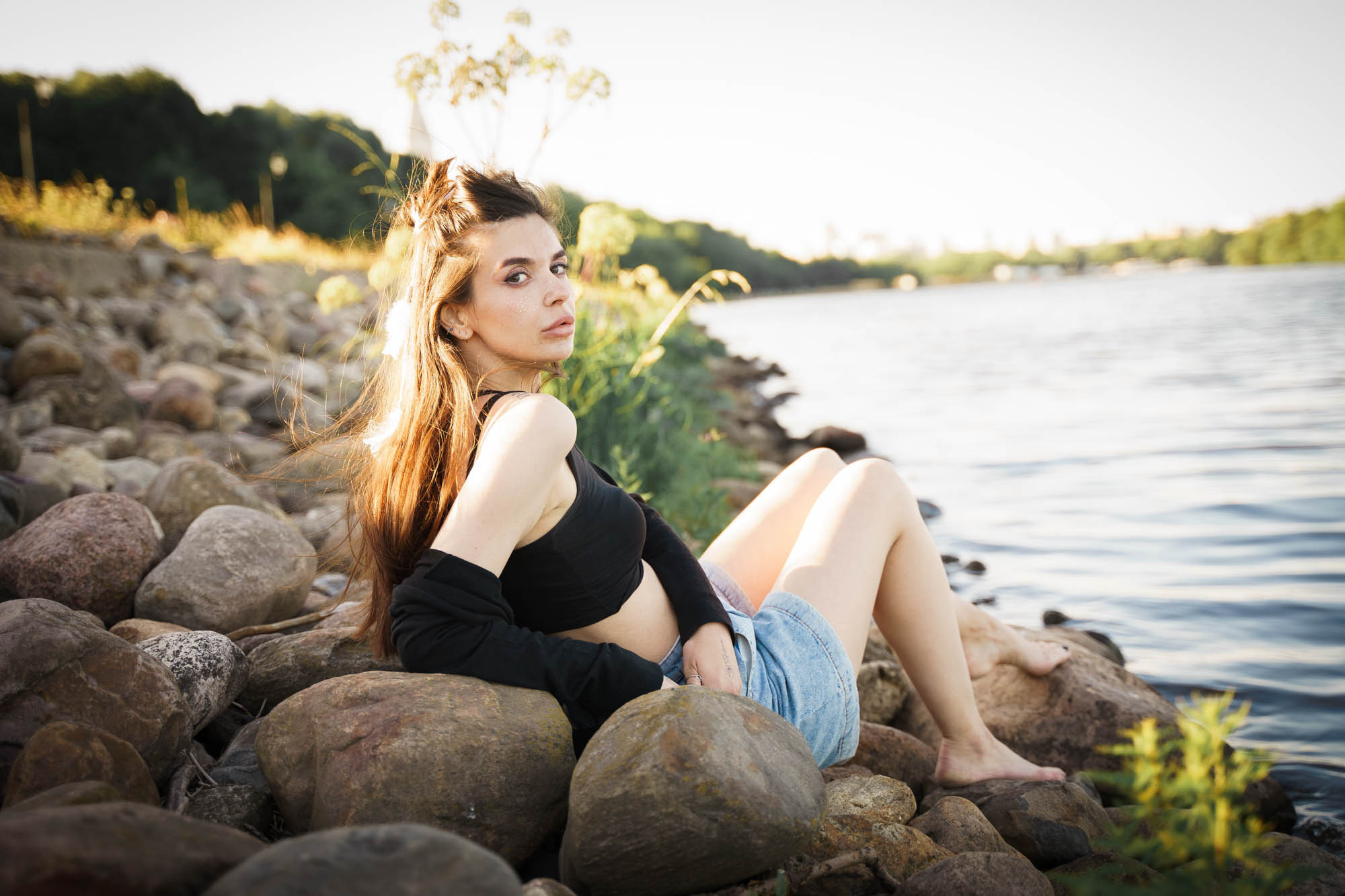 Портретная съемка в парке Москвы. Свадебный и семейный фотограф в Новосибирске Данил Коротких