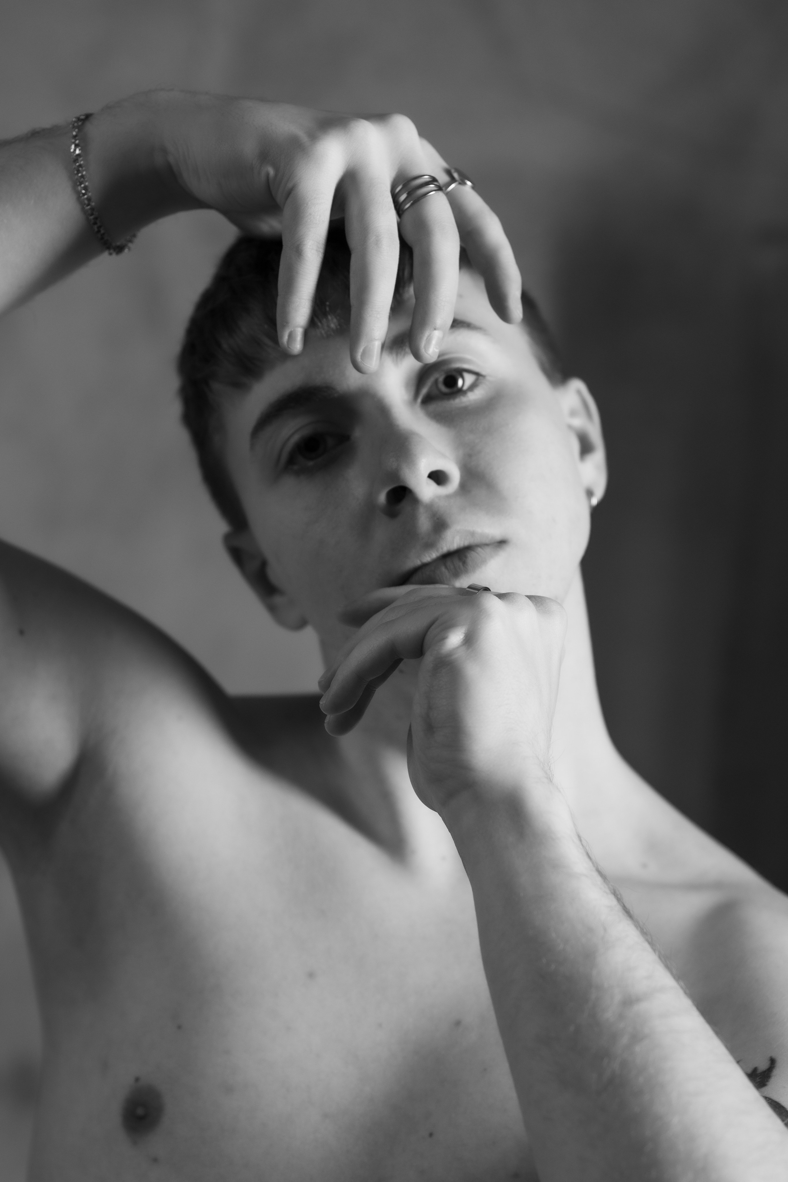 Мужской черно-белый портрет. Фотограф и видеограф в Москве Анна Матюхина