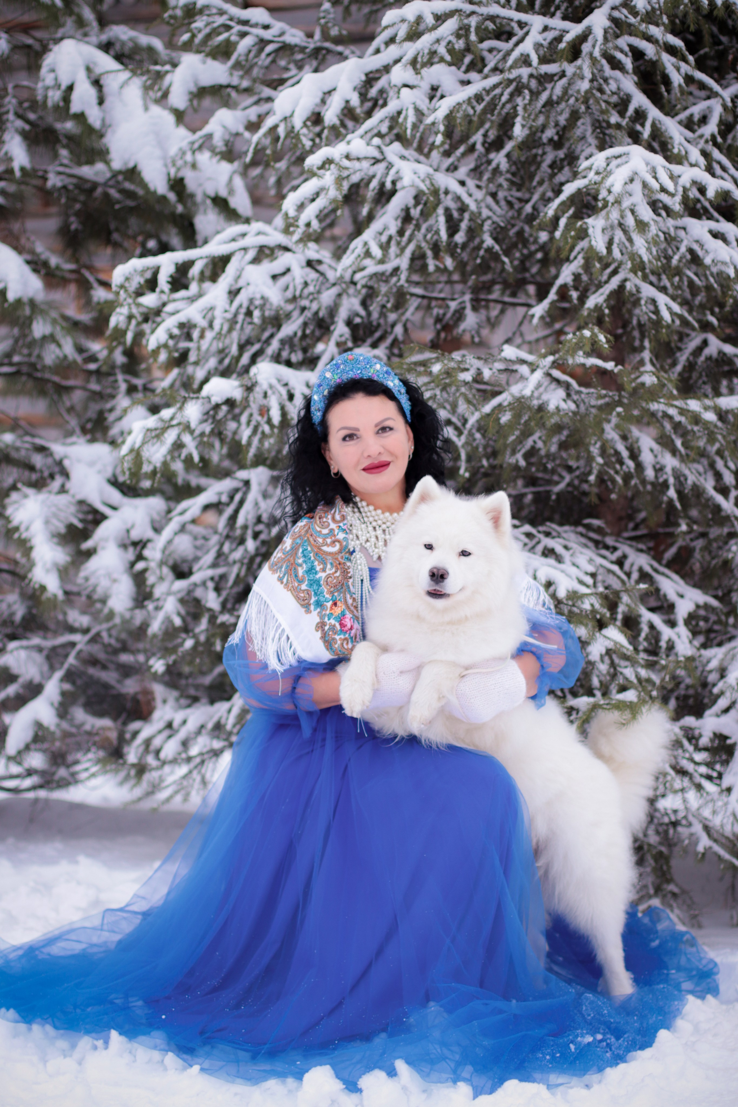 С белым псом. Фотограф в Сургуте Брызгунова Анастасия