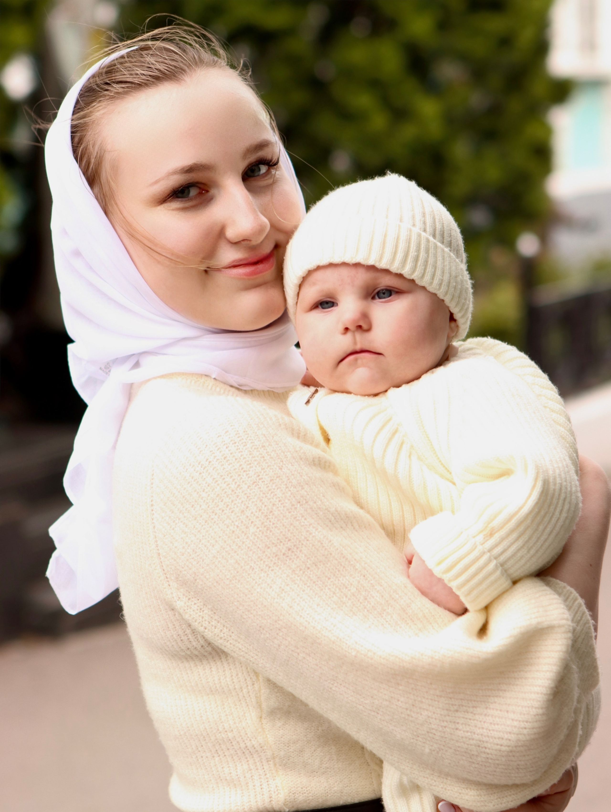 Анастасия и Вадим — крещение Виктории. Фотограф в Курске Смирнов Евгений