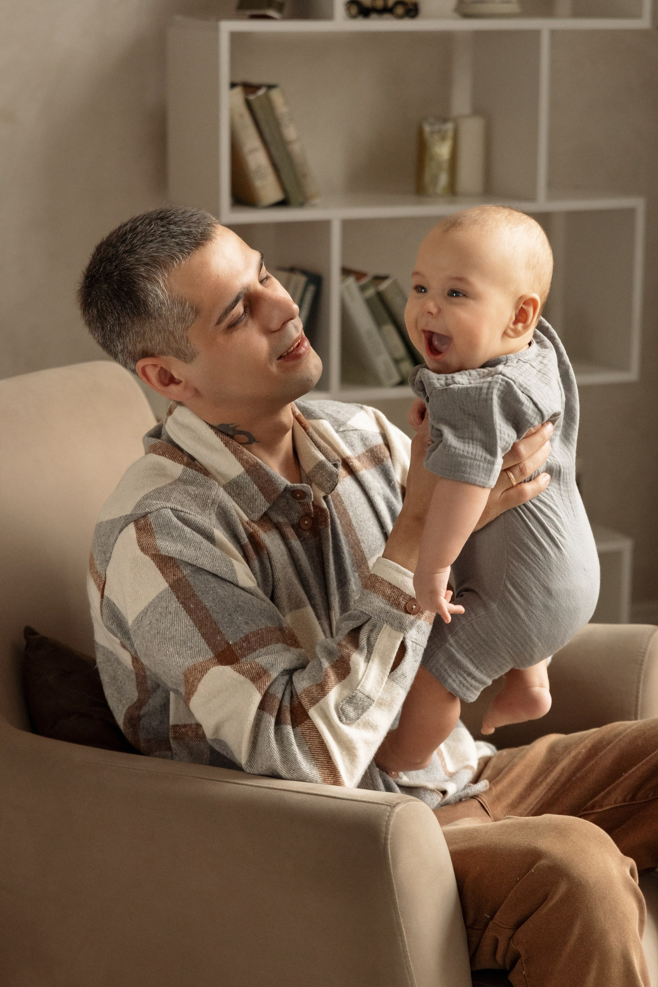 Семейная фотосессия дома. Семейный фотограф в Москве Трубинова Екатерина