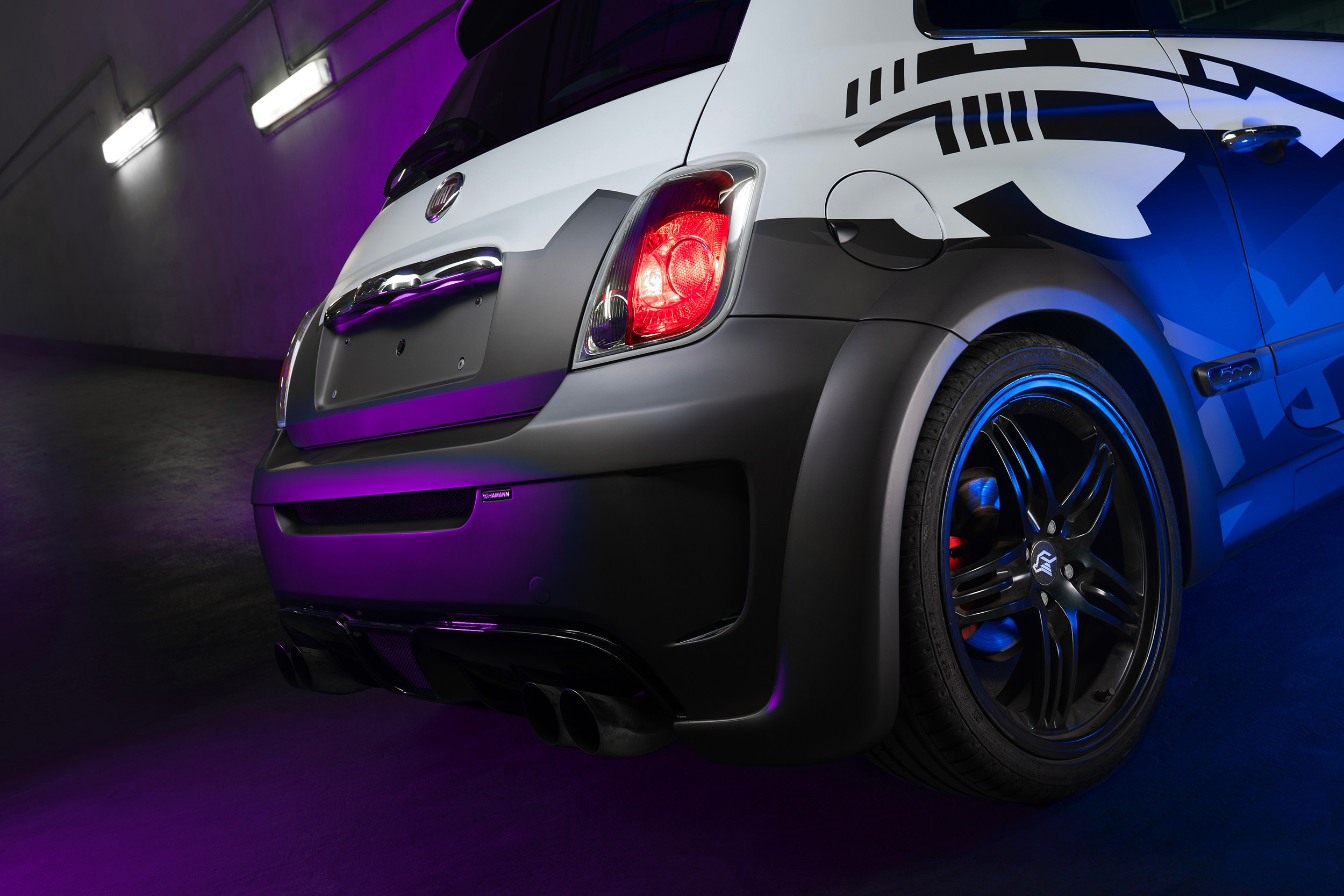 Винилография на Fiat 500 Hamann. Студия дизайна и оклейки авто Barmaley Design