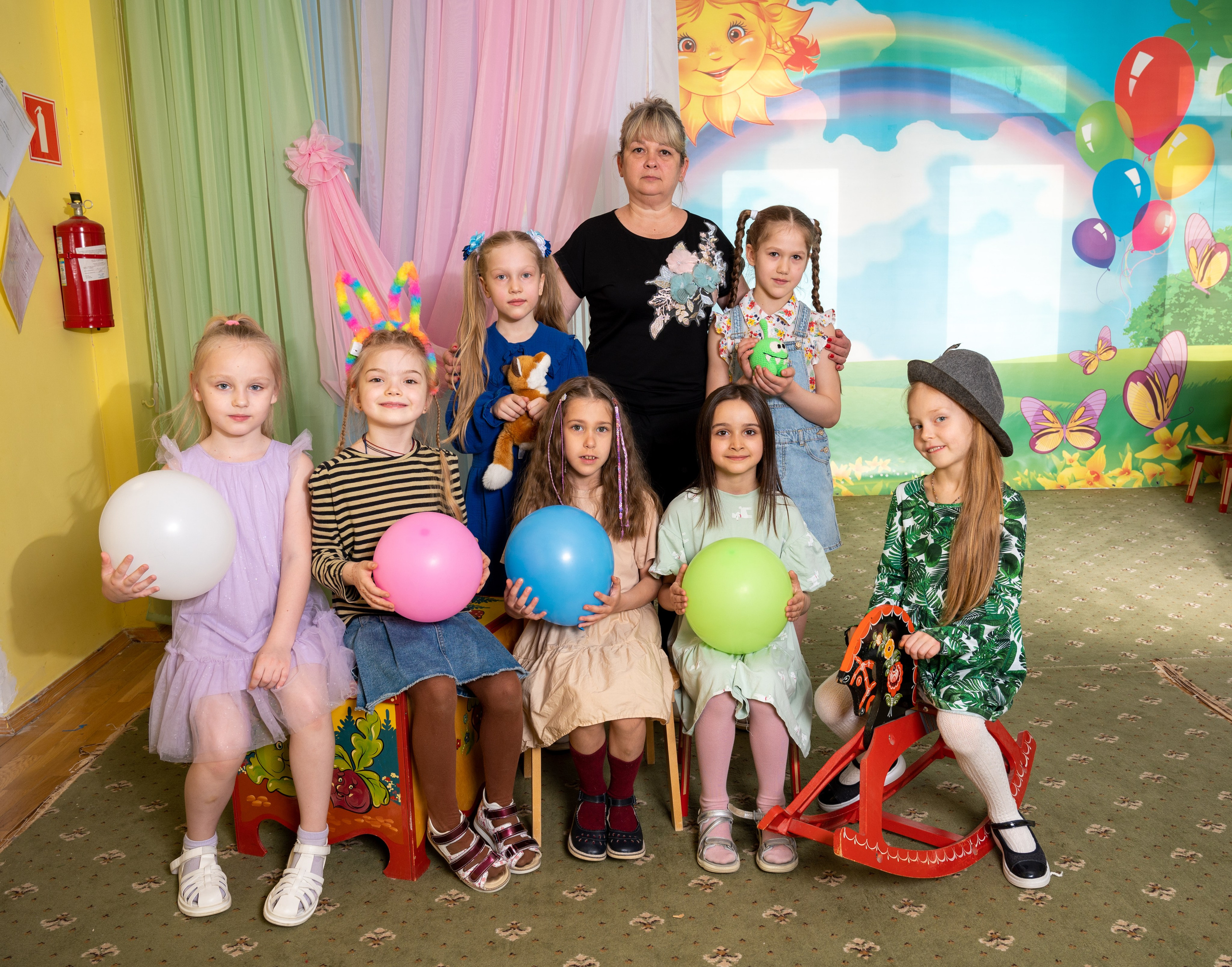 Выпускная группа. Семейный и детский фотограф в детских садах и школах