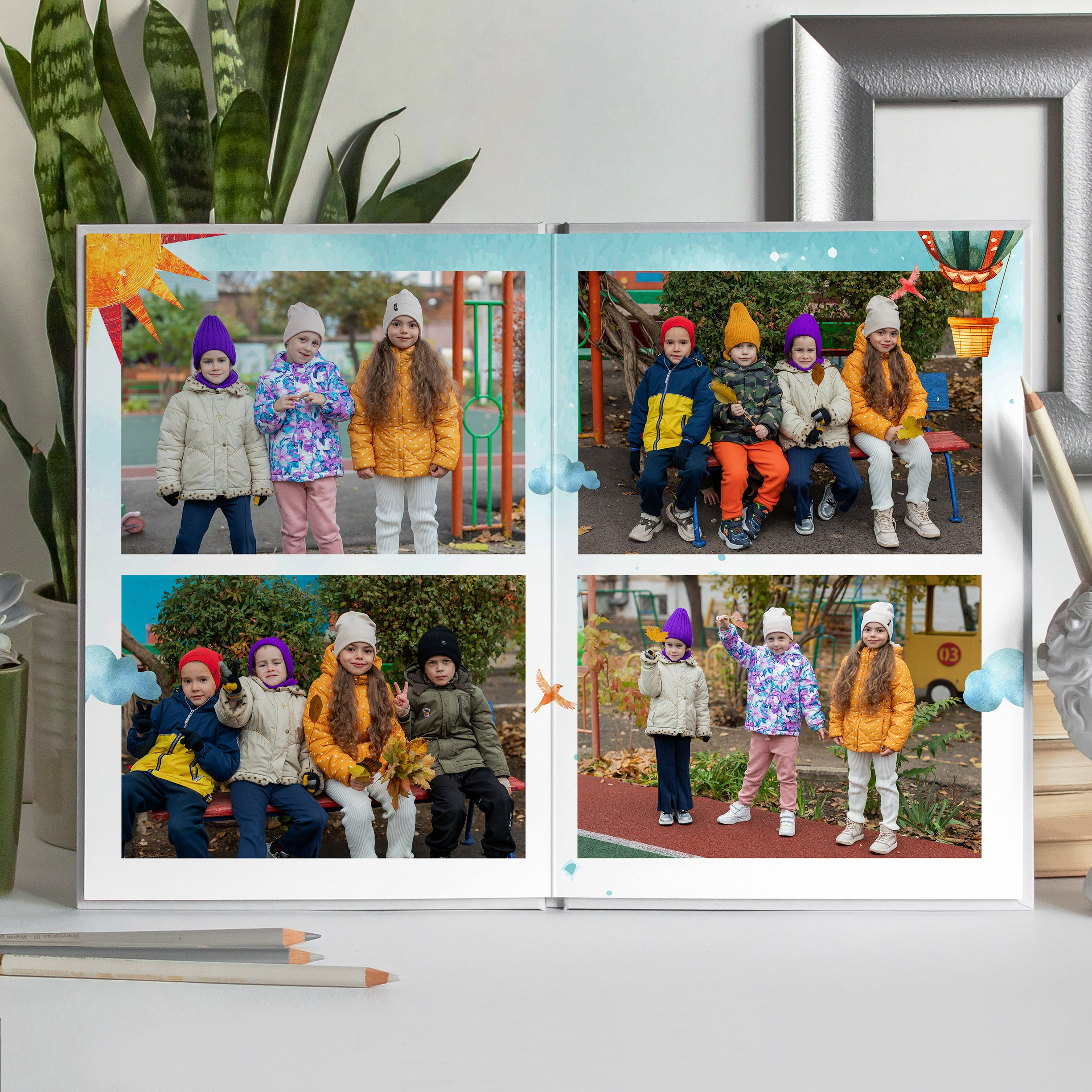 Альбом детский садик (6 разворотов) СОЛНЫШКО. ФОТОГРАФ ВЫПУСКНЫХ АЛЬБОМОВ в Краснодаре Ворчик Татьяна