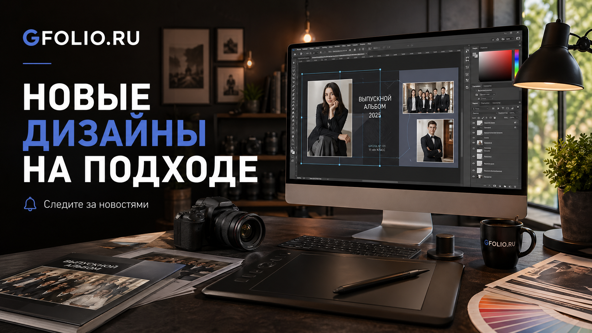 Дизайны, psd шаблоны школьных и выпускных альбомов и обложек