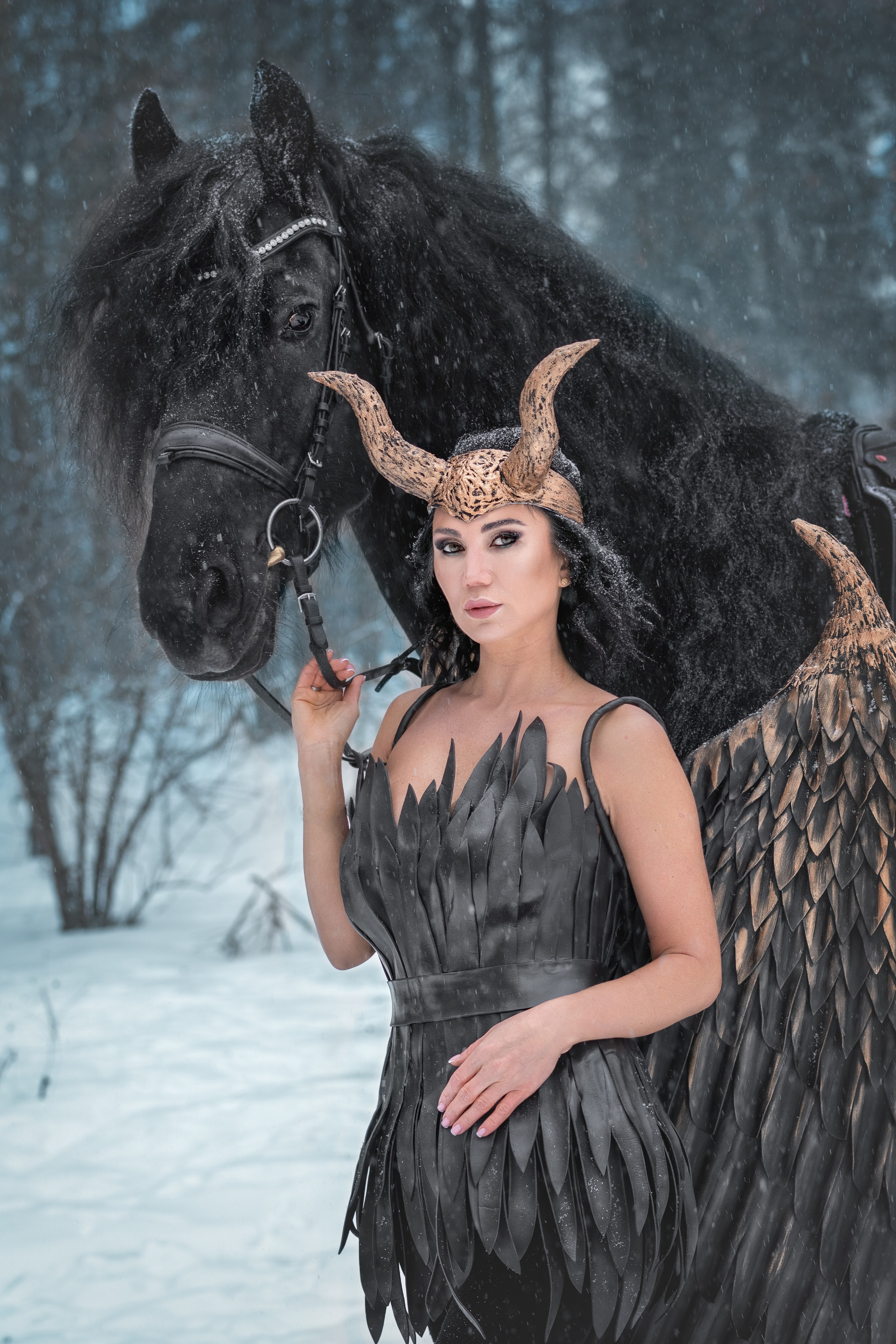 Фотосессия с лошадьми и съемки с конем в Москве от фотографа Елены Жмельковой