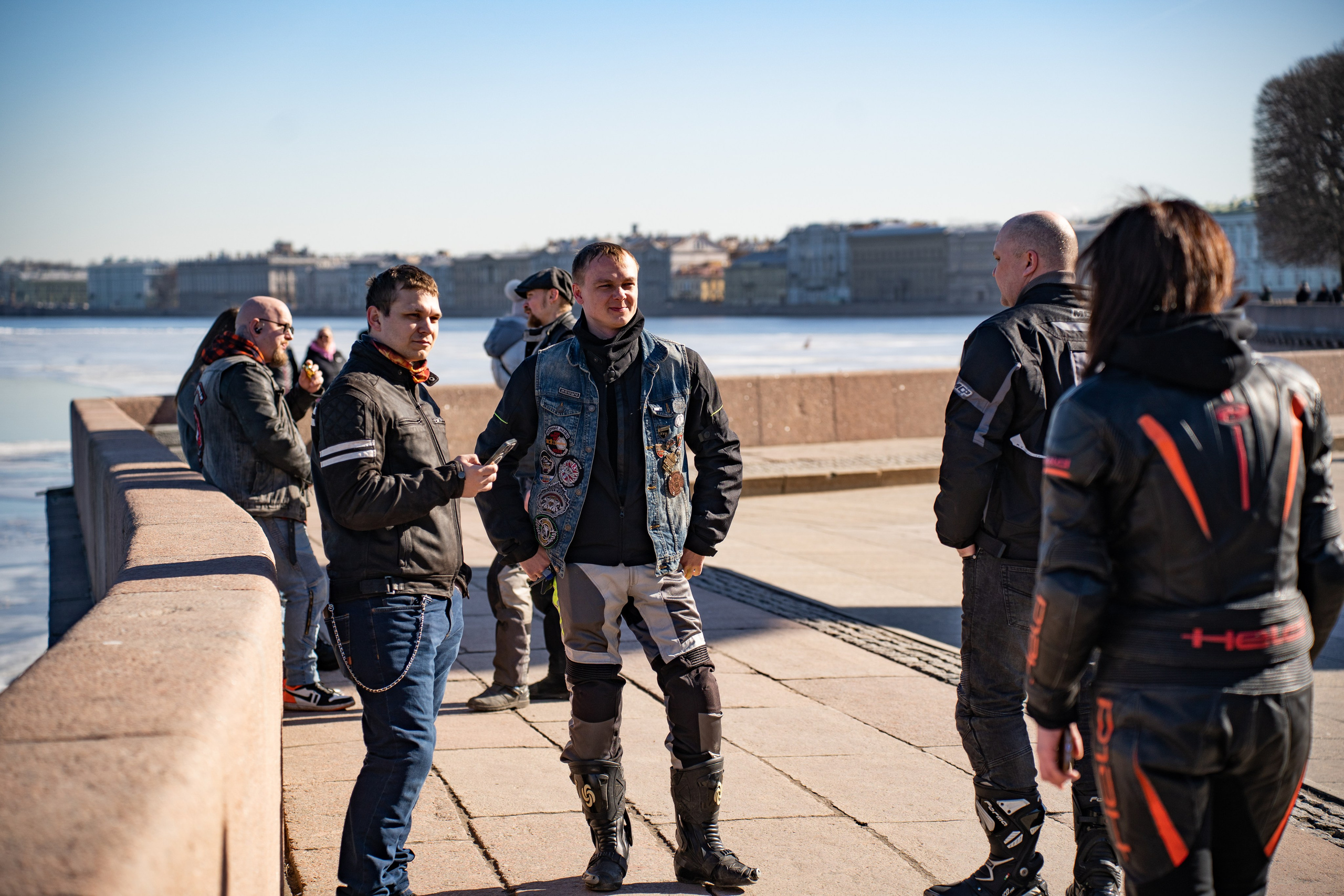 Весенний прохват мотоклуба Normans Riders MC. Концертный и репортажный фотограф в Санкт-Петербурге Слава Пахомов