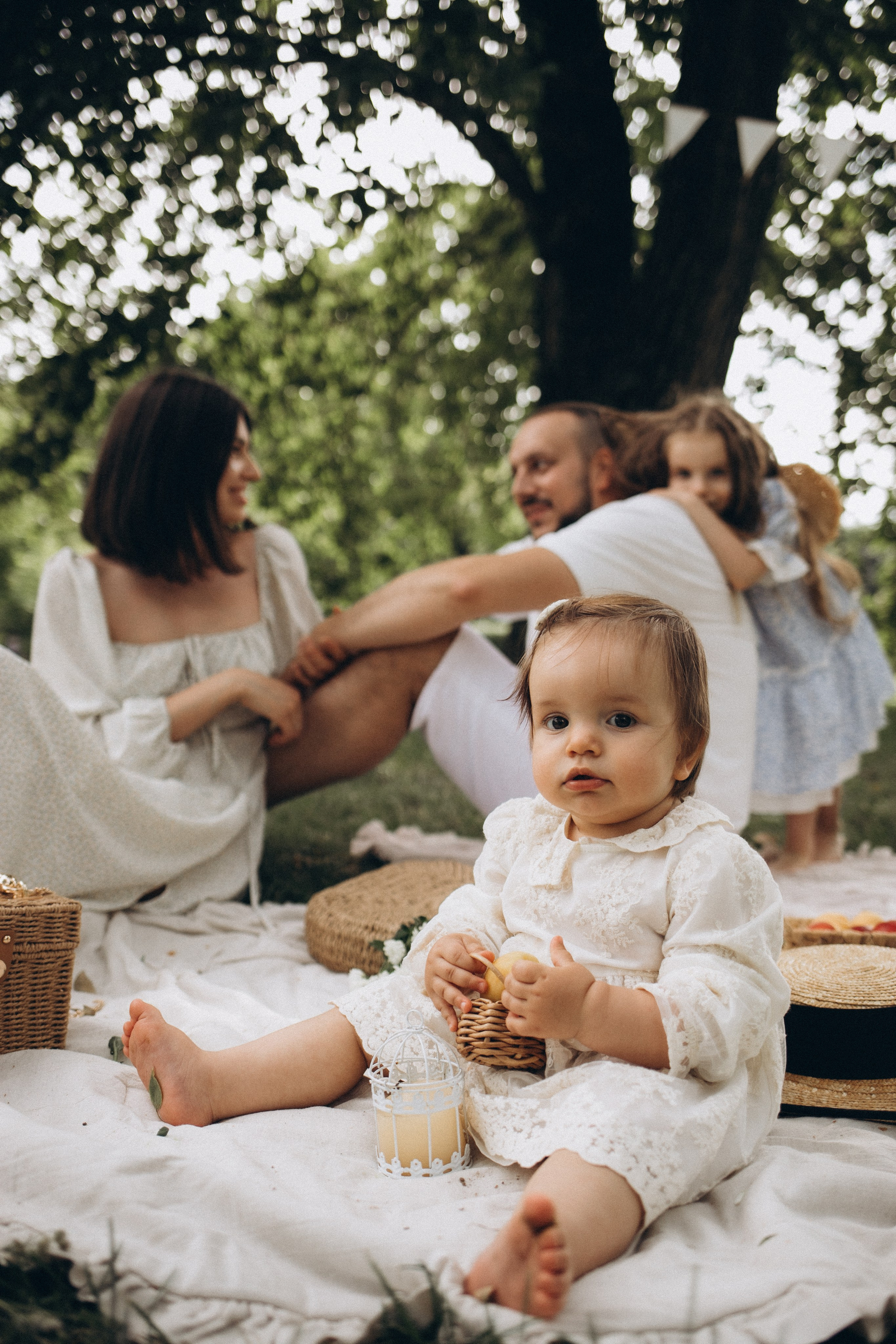 Летний семейный пикник на природе. Семейный и свадебный фотограф Анна Кожокарь