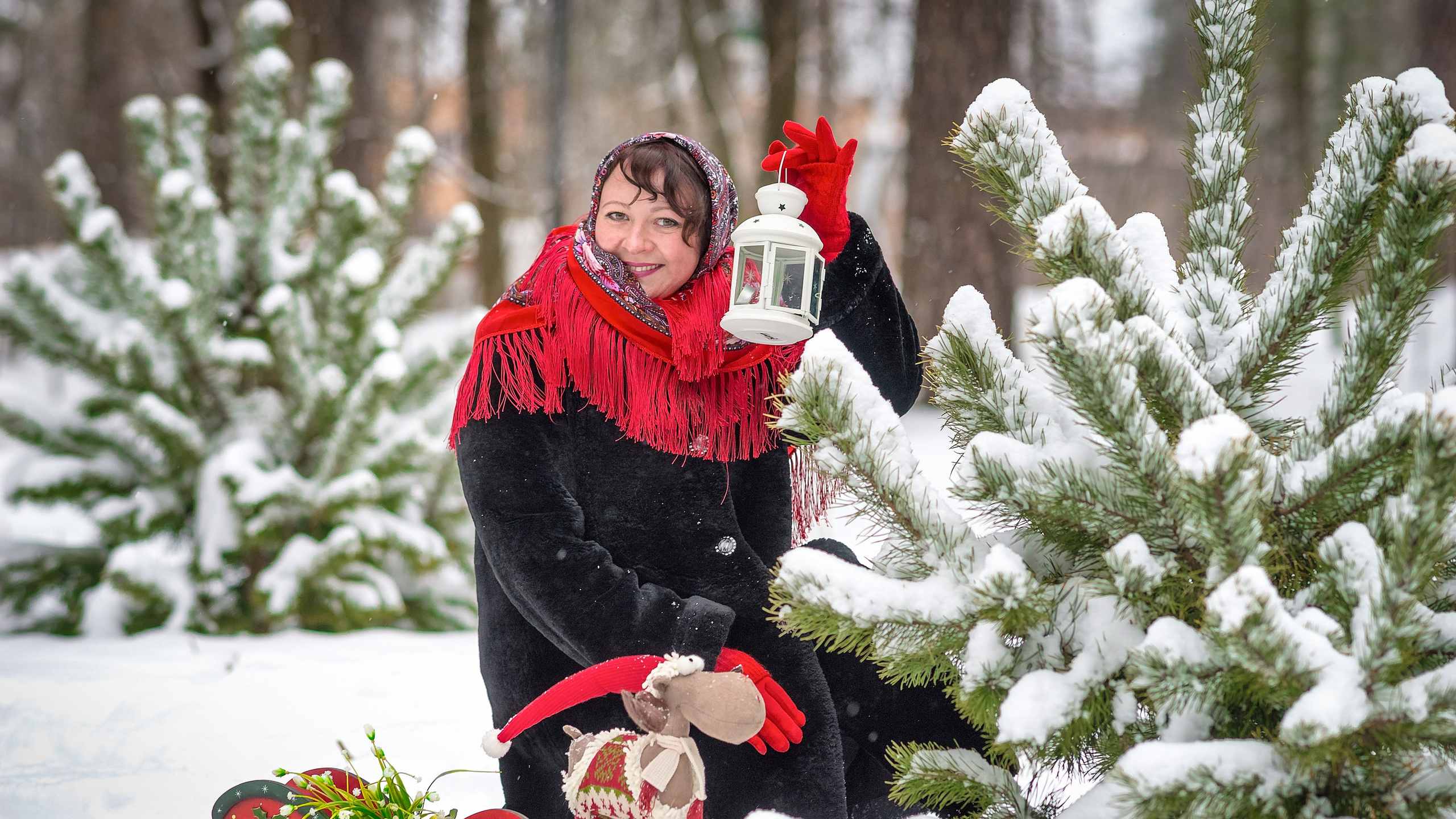 Семейная фотосессия зимой. Фотограф Владимир Артамонов