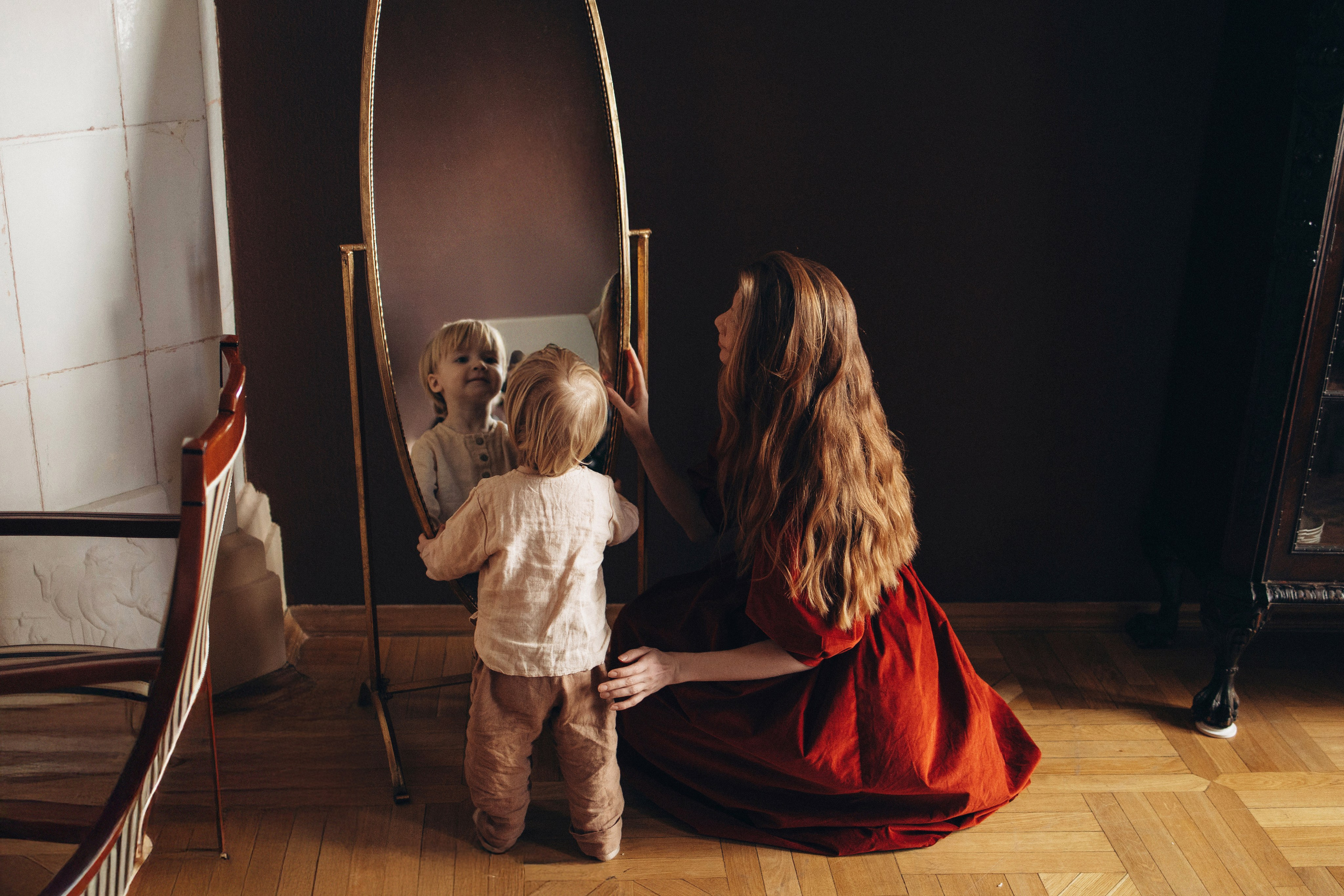 Тоня и Мироша в исторической квартире в центре Москвы. Семейный фотограф в Москве Марина Петра