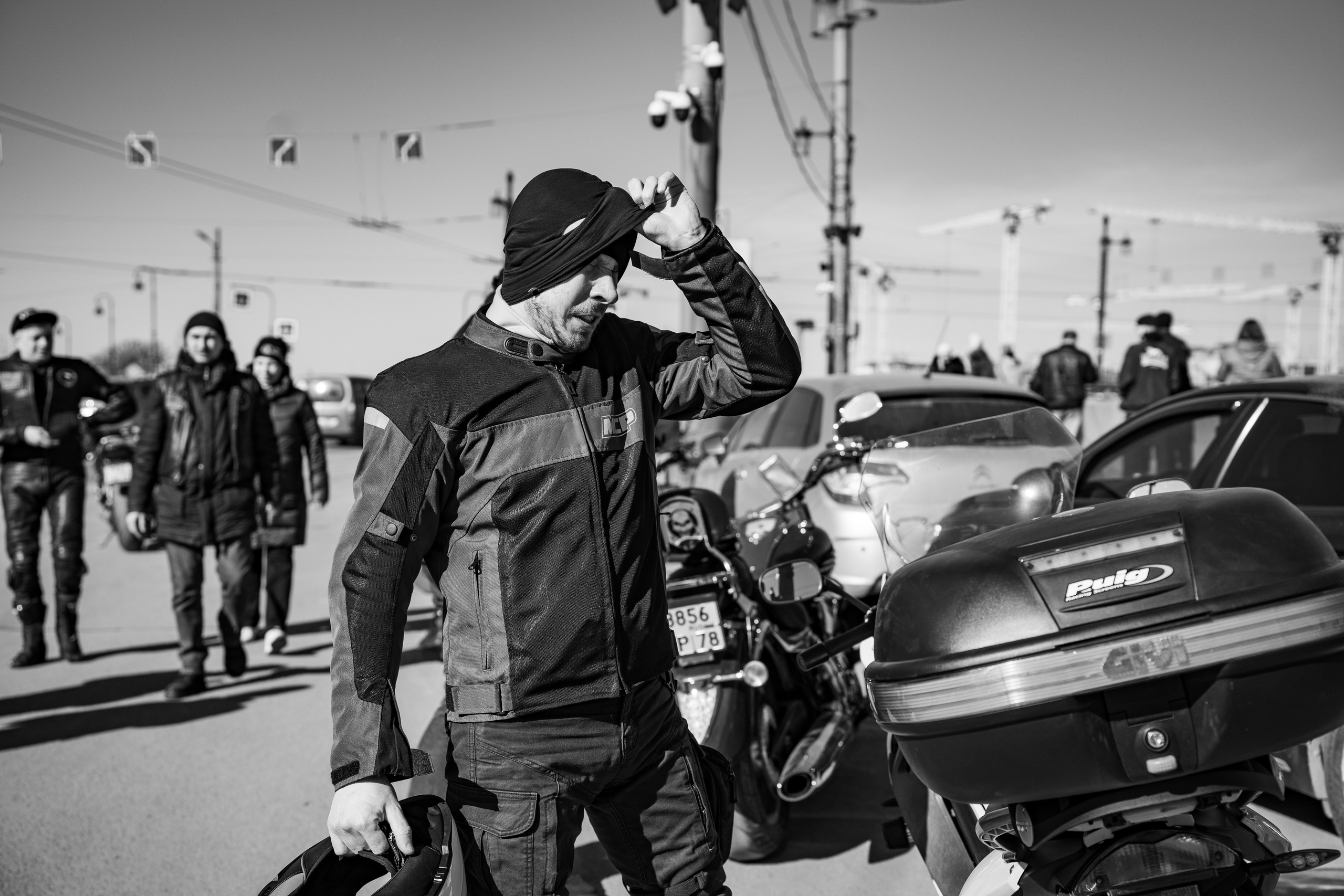 Весенний прохват мотоклуба Normans Riders MC. Концертный и репортажный фотограф в Санкт-Петербурге Слава Пахомов