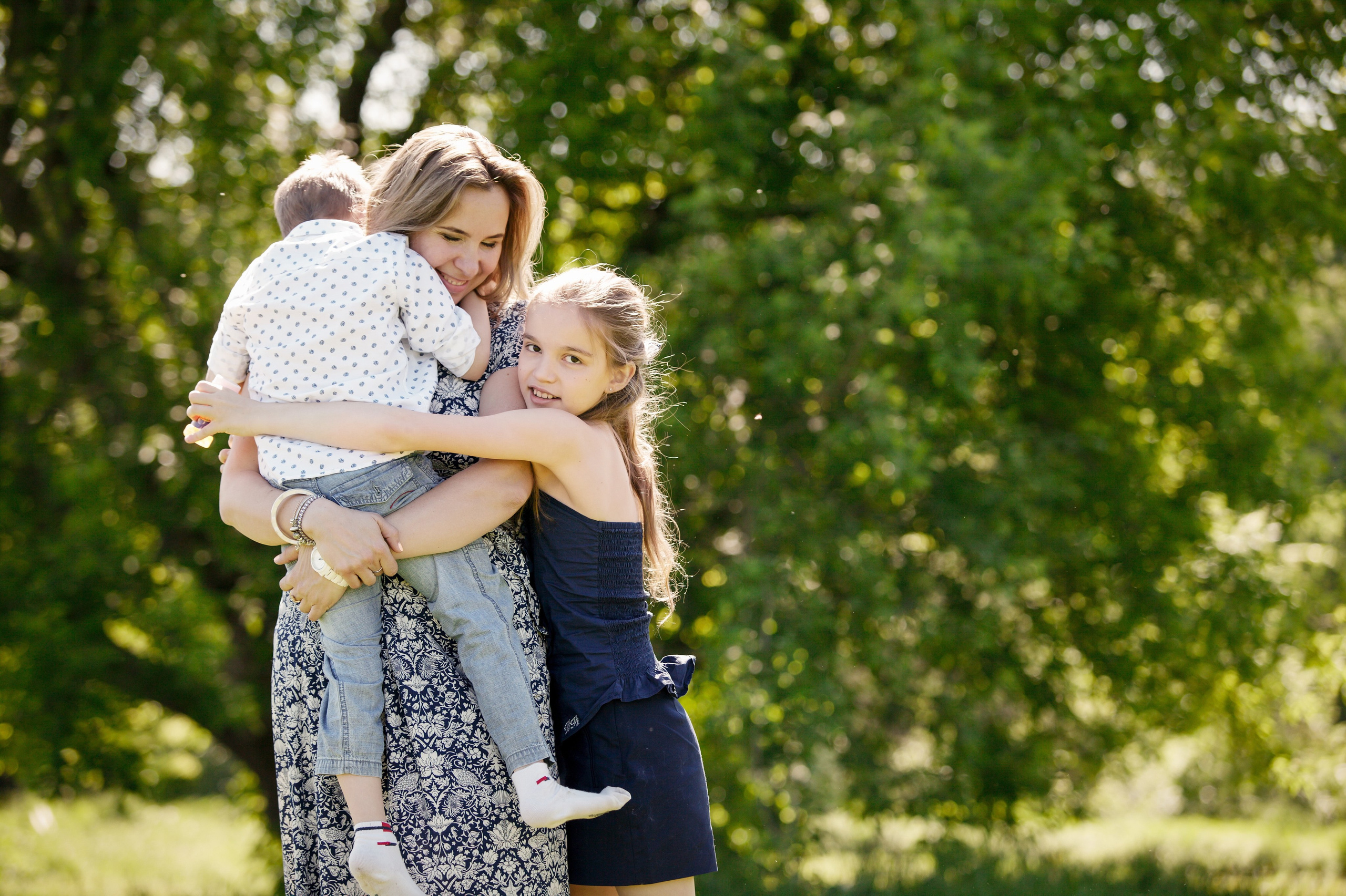Семейная съемка в парке. Фотографы в Москве Светлана Устинова и Сергей Грачев