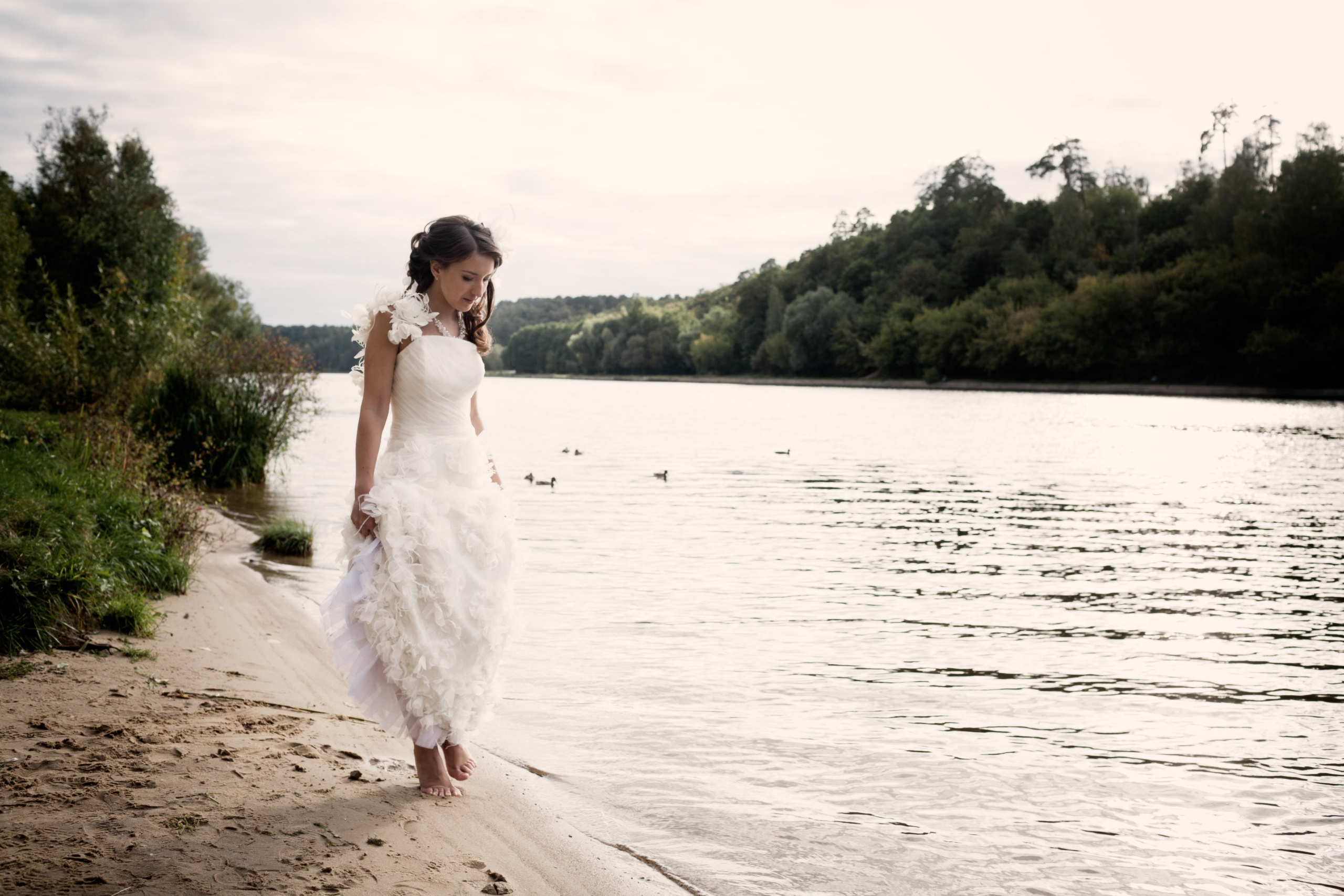 Съемка свадьбы в Серебряном бору. Фотографы в Москве Светлана Устинова и Сергей Грачев
