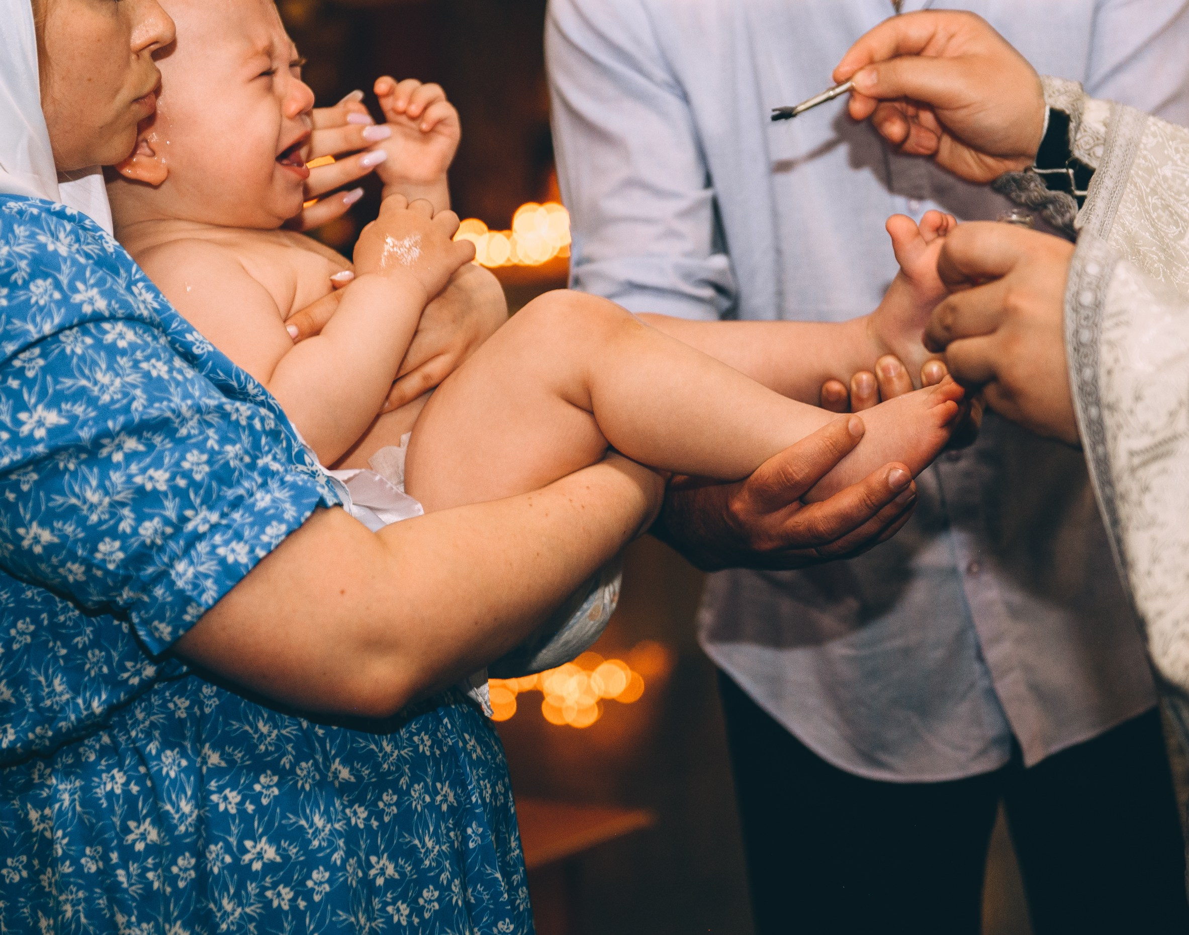 Крещение в храме Нерукотворного Образа Христа Спасителя. Свадебный и семейный фотограф София Невская