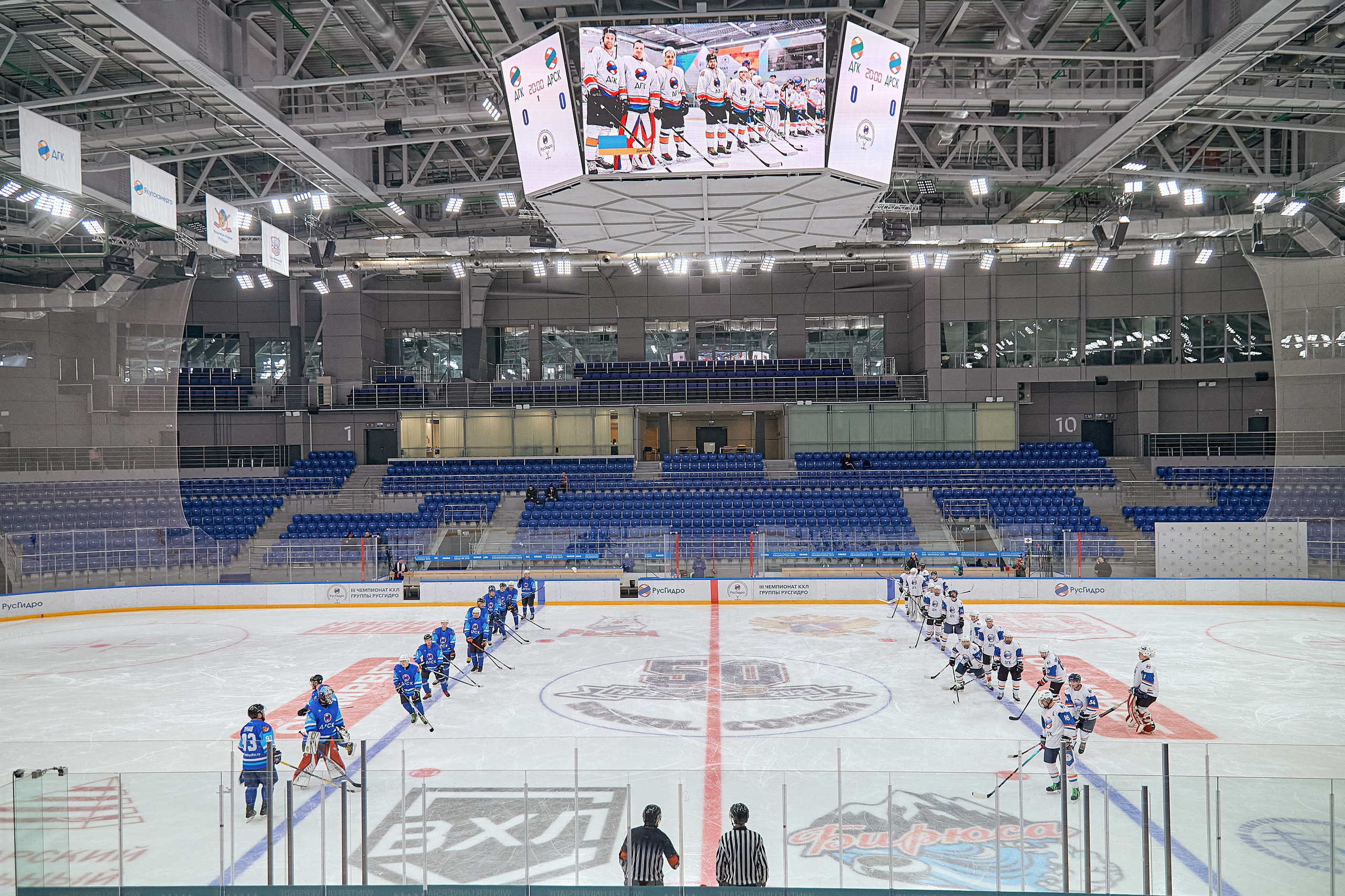 Портфолио репортажной фотосъёмки: Кристалл арена — Хоккей — РусГидро. Фотограф Яковлев Роман — Красноярск