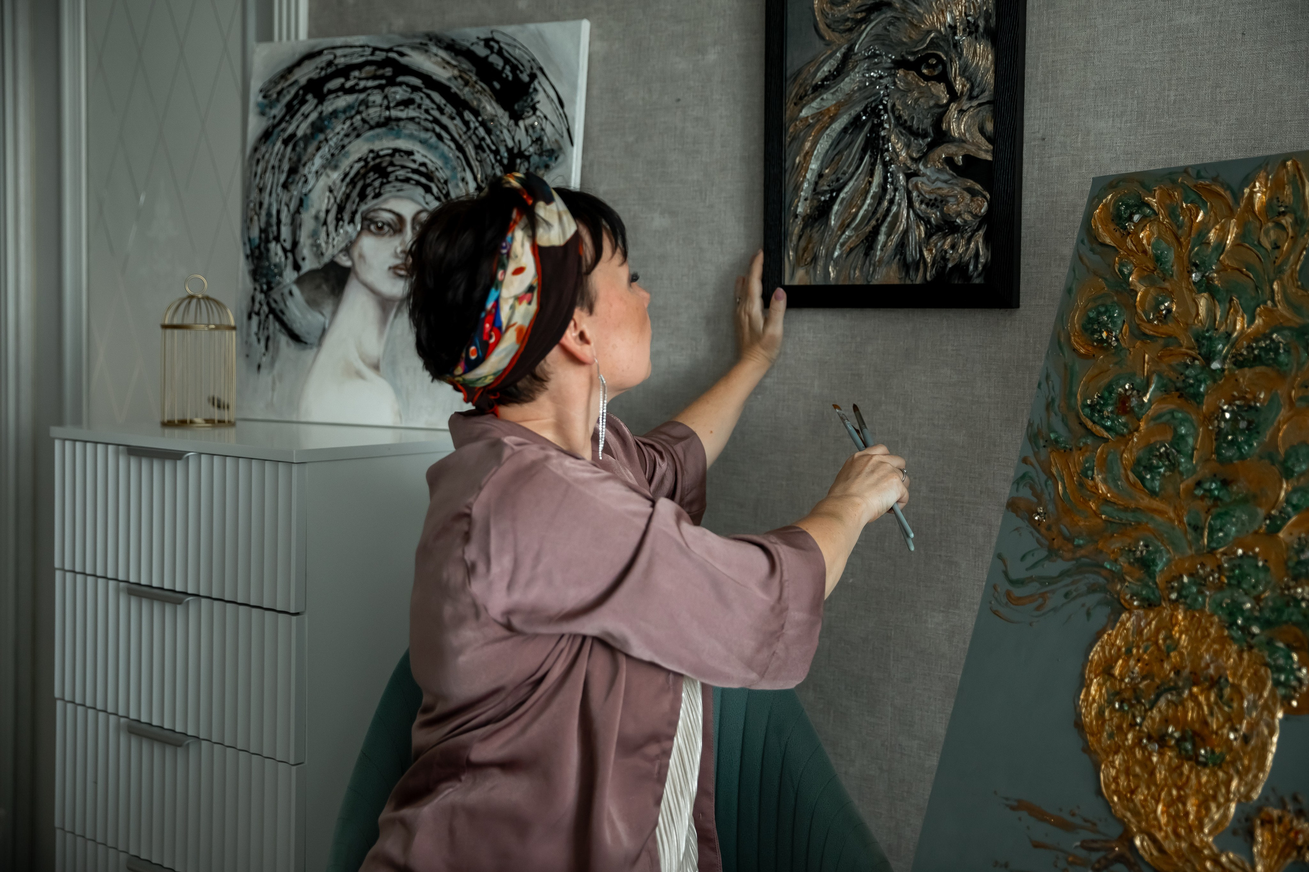 Фотосессия для художницы. Индивидуальный и семейный фотограф Ирина Москвичёва