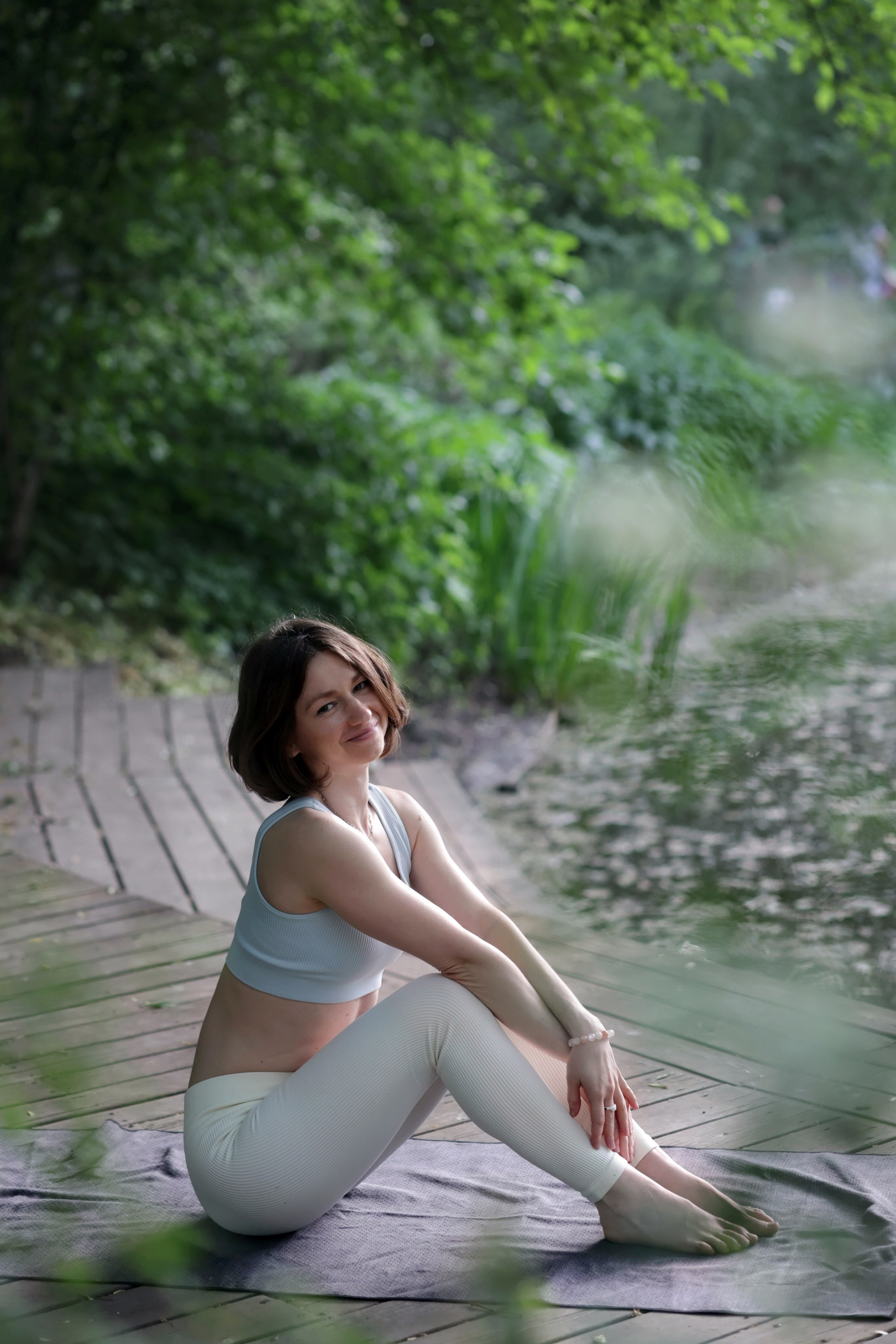 Цветение. Йога. Аптекарский огород. Портретный фотограф Москва