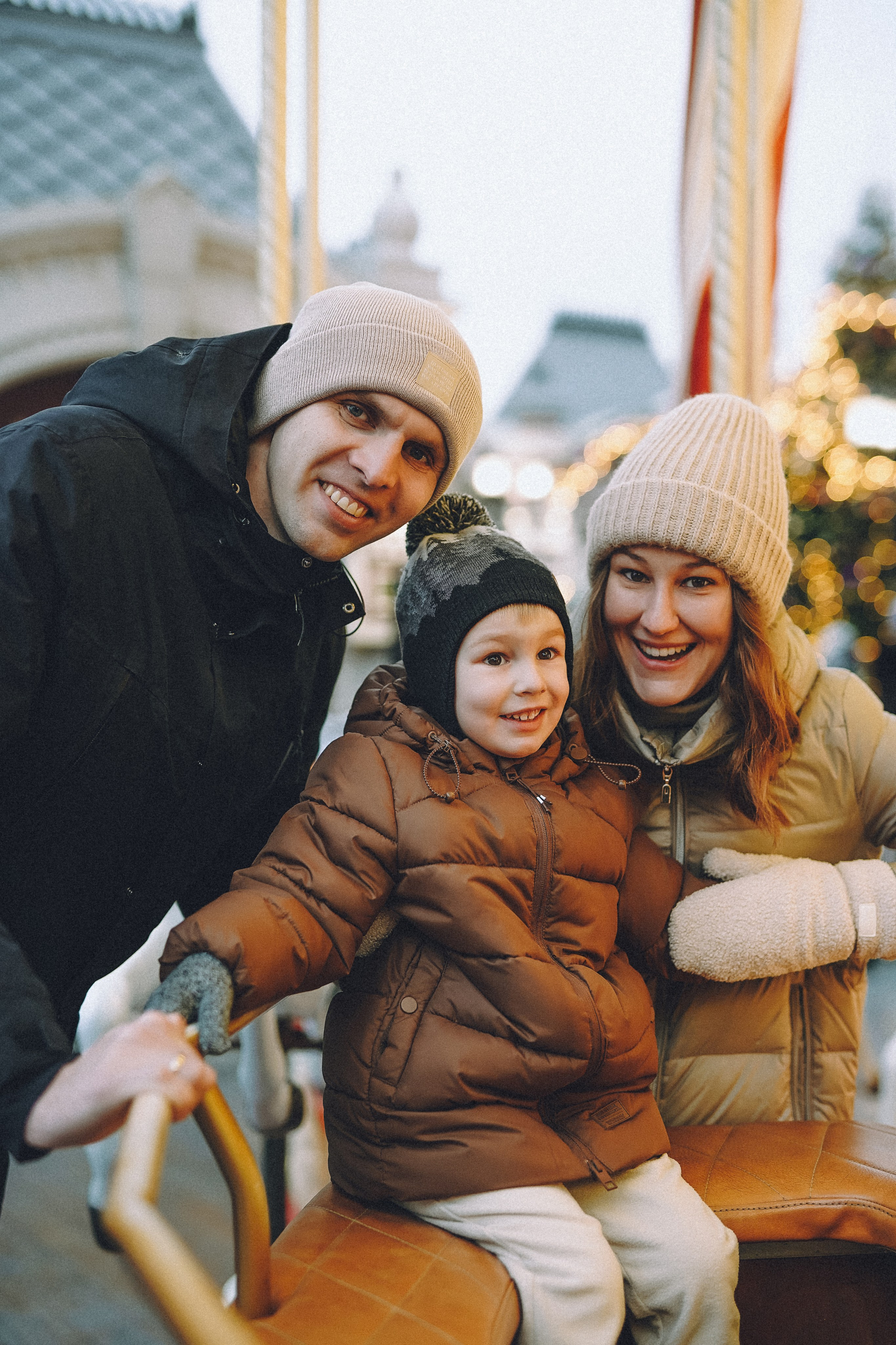 Прогулка по новогодней Москве для Юли, Жени и Вани. Фотограф Наталья Колганова