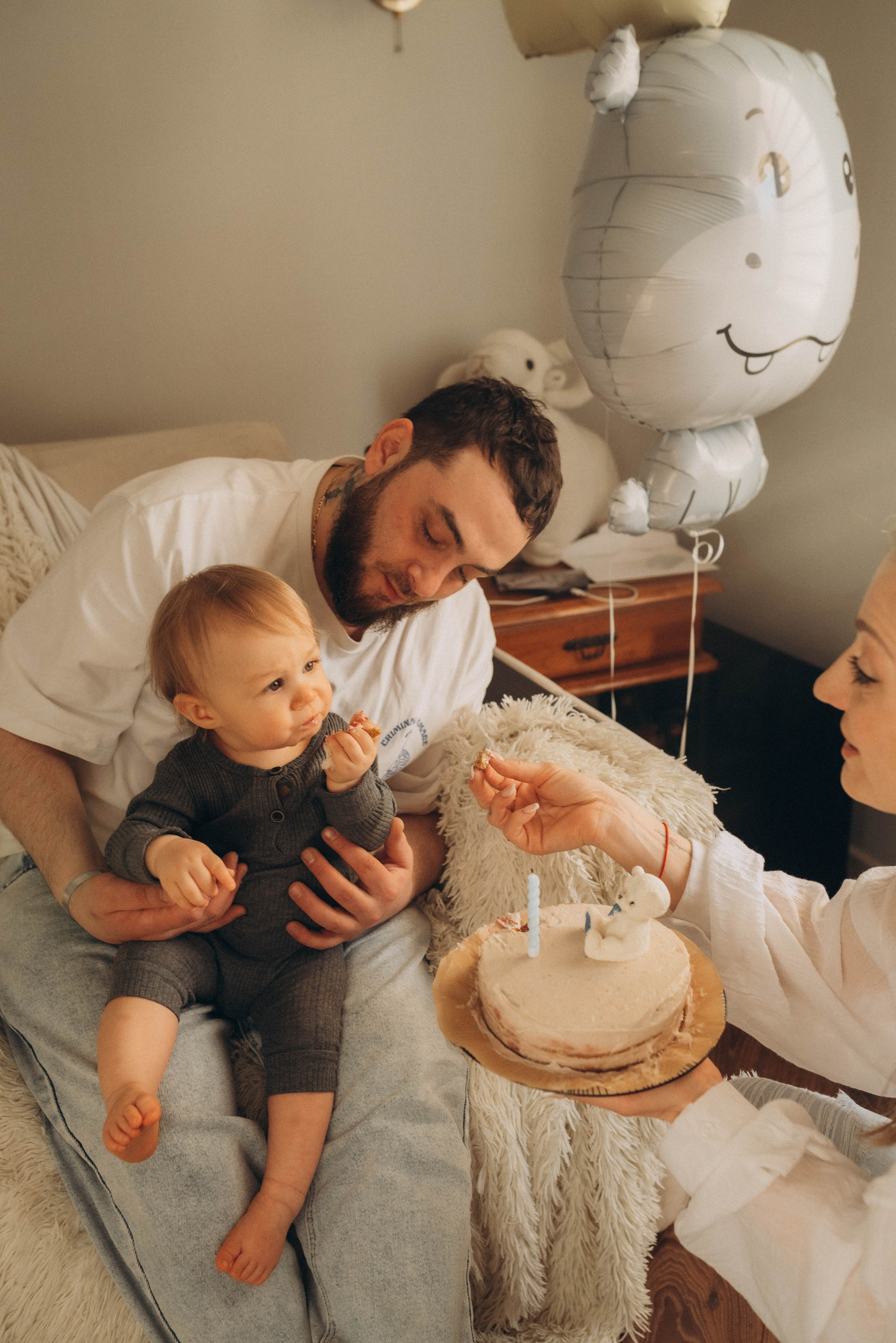 Домашняя фотосессия ко дню рождения малыша. Семейный фотограф в Железнодорожном Масаева Елена