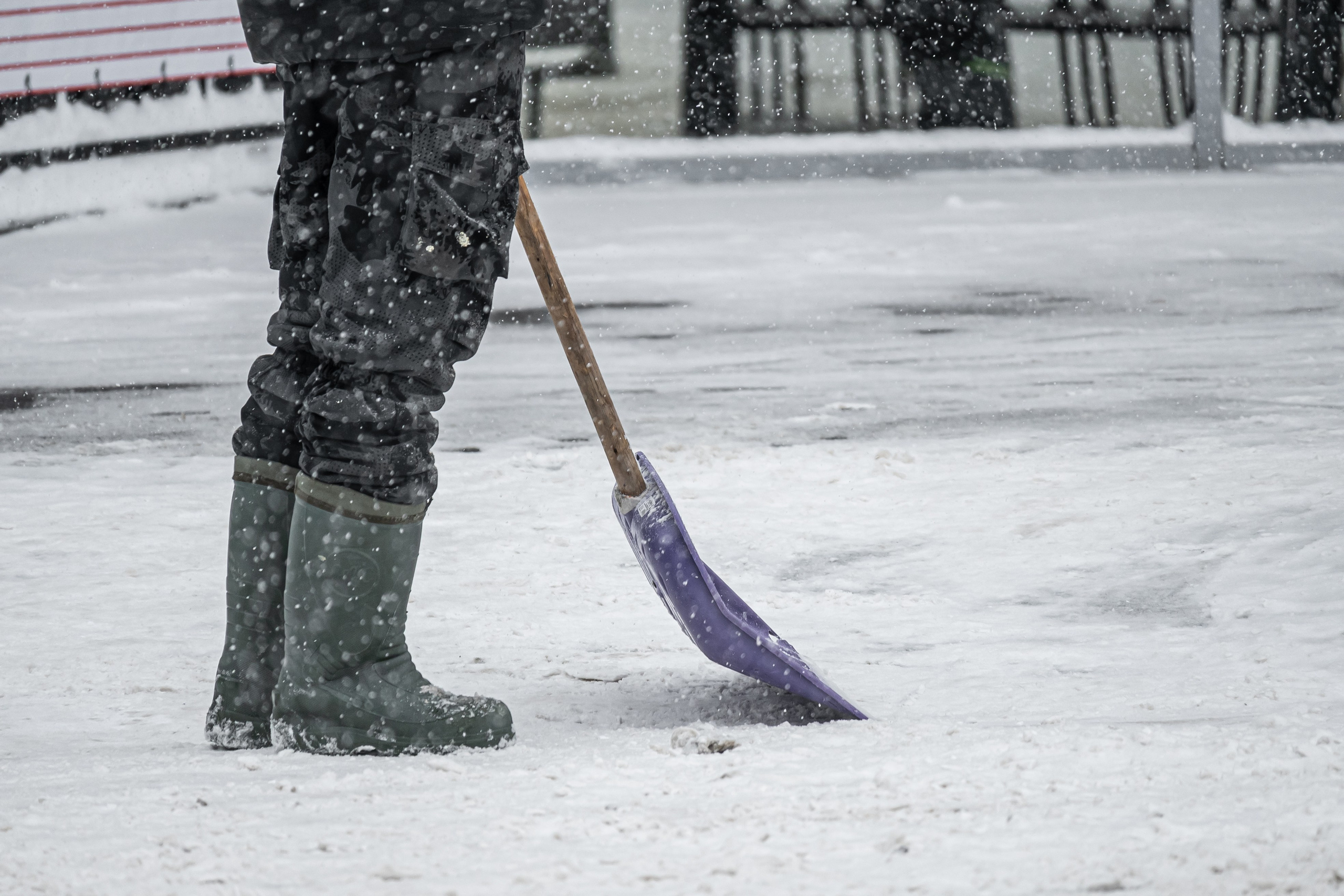 Снегопад. Репортажный фотограф