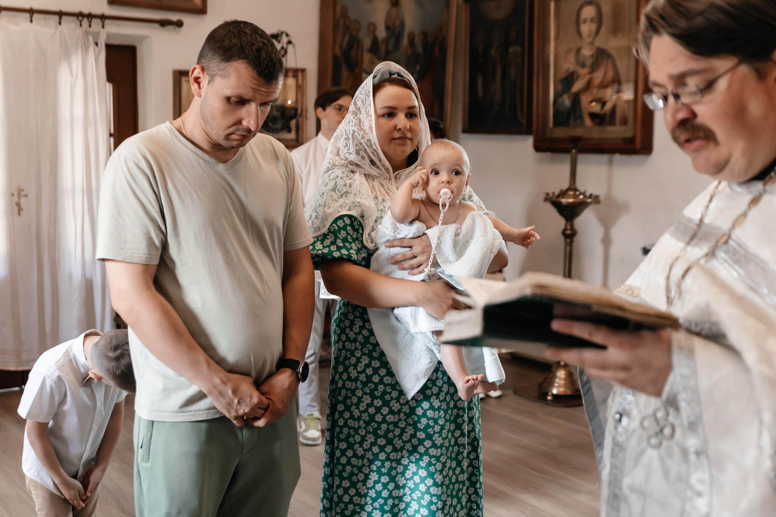 Крещение Надежды. Семейный фотограф Минск Усова Ольга