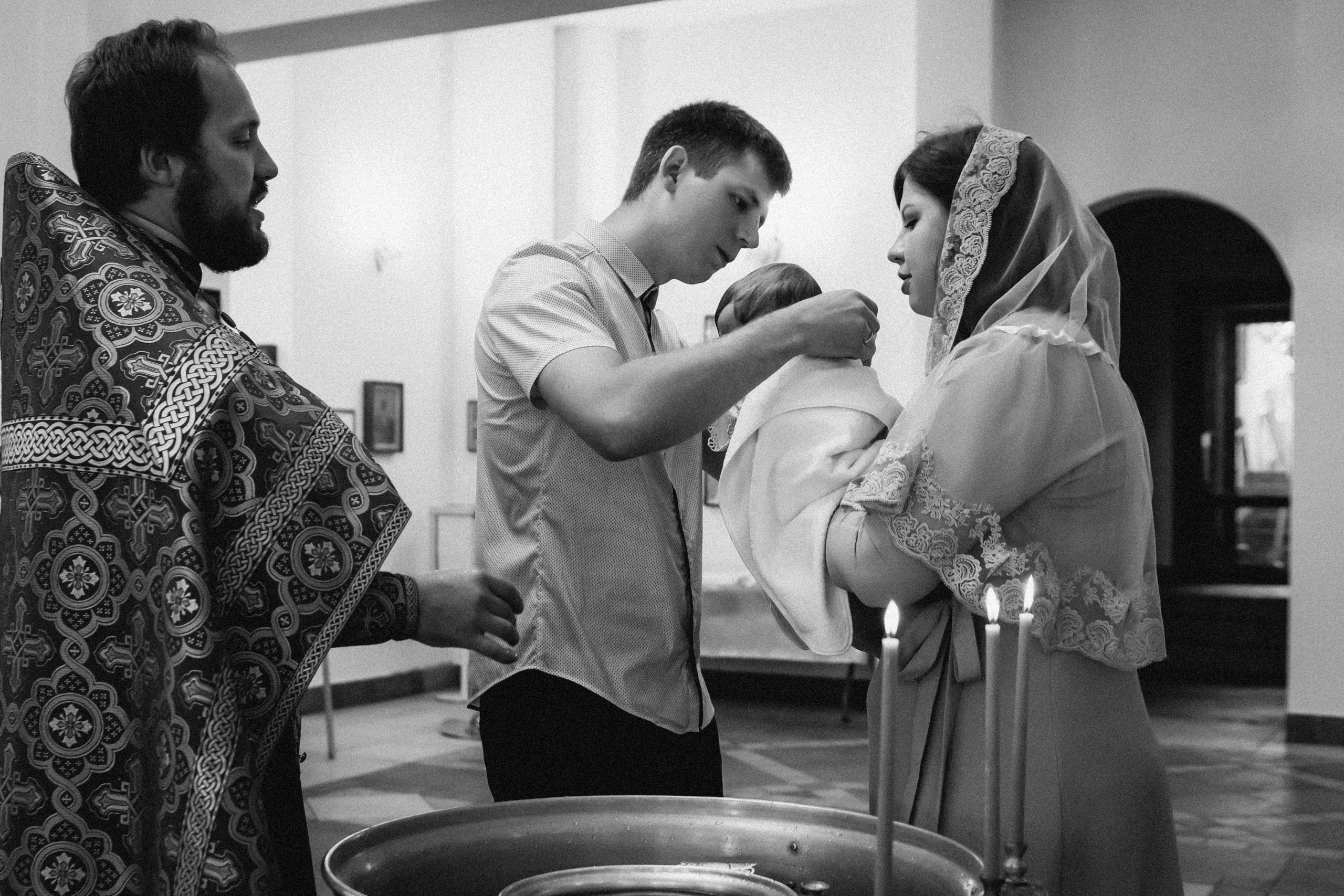 Крещение Ксении (конфиденциальное). Семейный фотограф Минск Усова Ольга