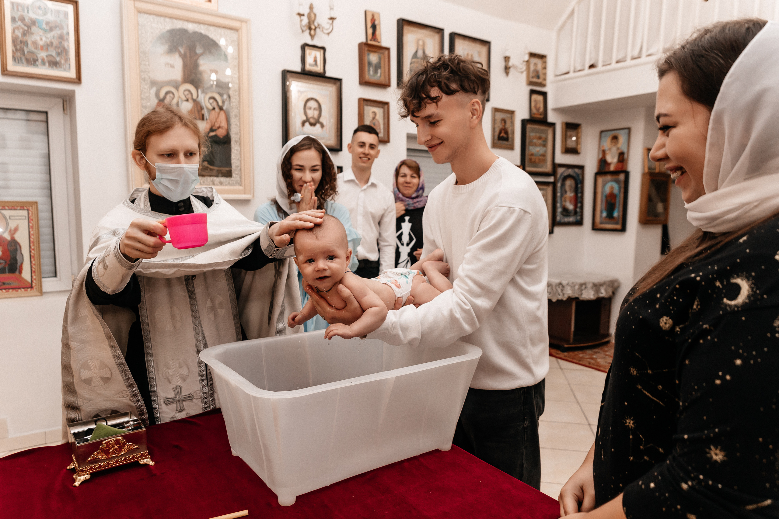 Крещение Марка. Семейный фотограф Минск Усова Ольга