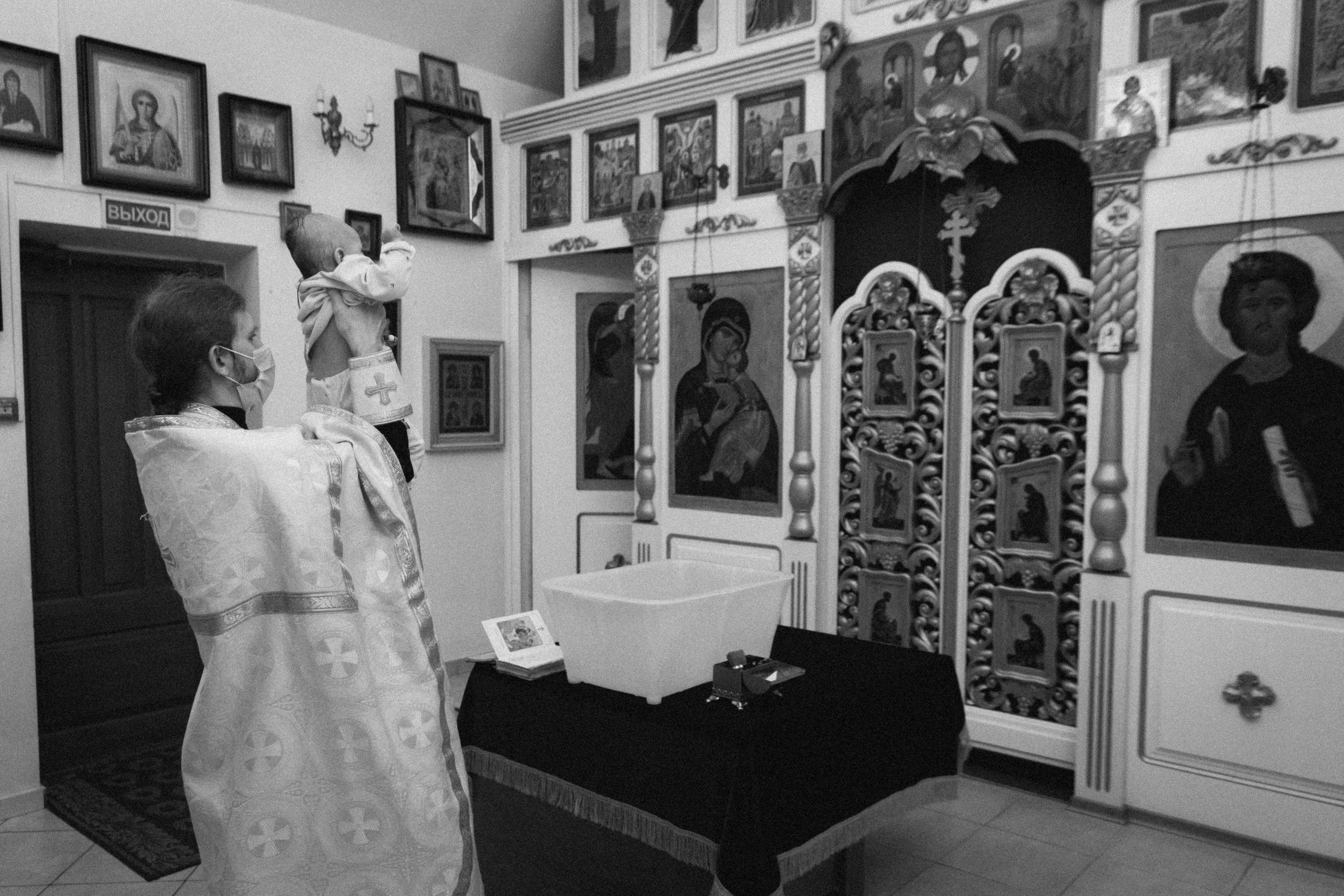 Крещение Марка. Семейный фотограф Минск Усова Ольга