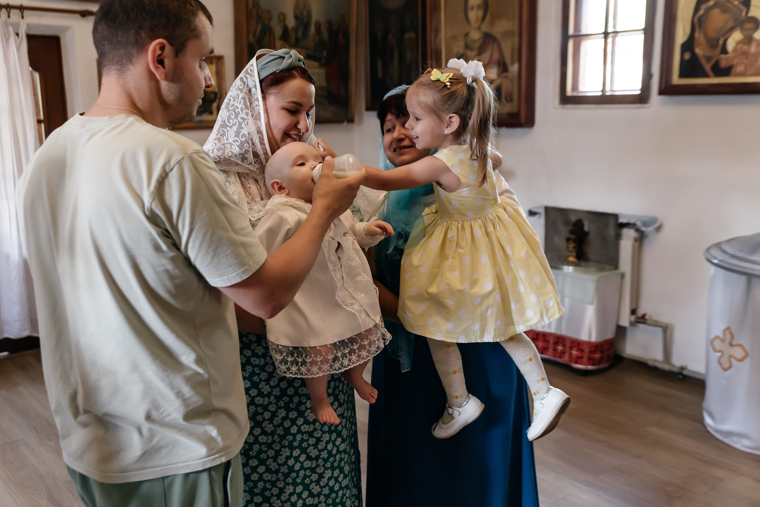 Крещение Надежды. Семейный фотограф Минск Усова Ольга
