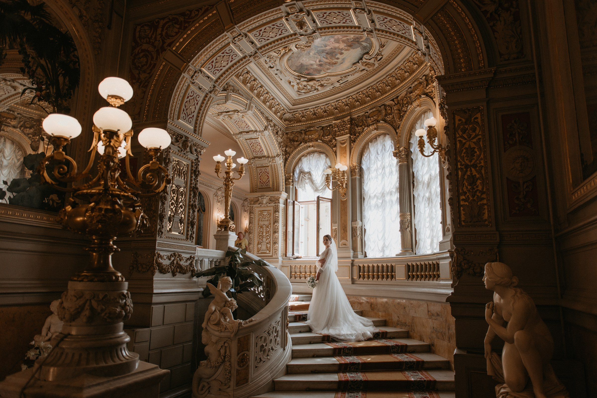 свадебная фотосессия во Дворце Великого князя Владимира Александровича, свадебная фотосессия в доме учёных им. М. Горького