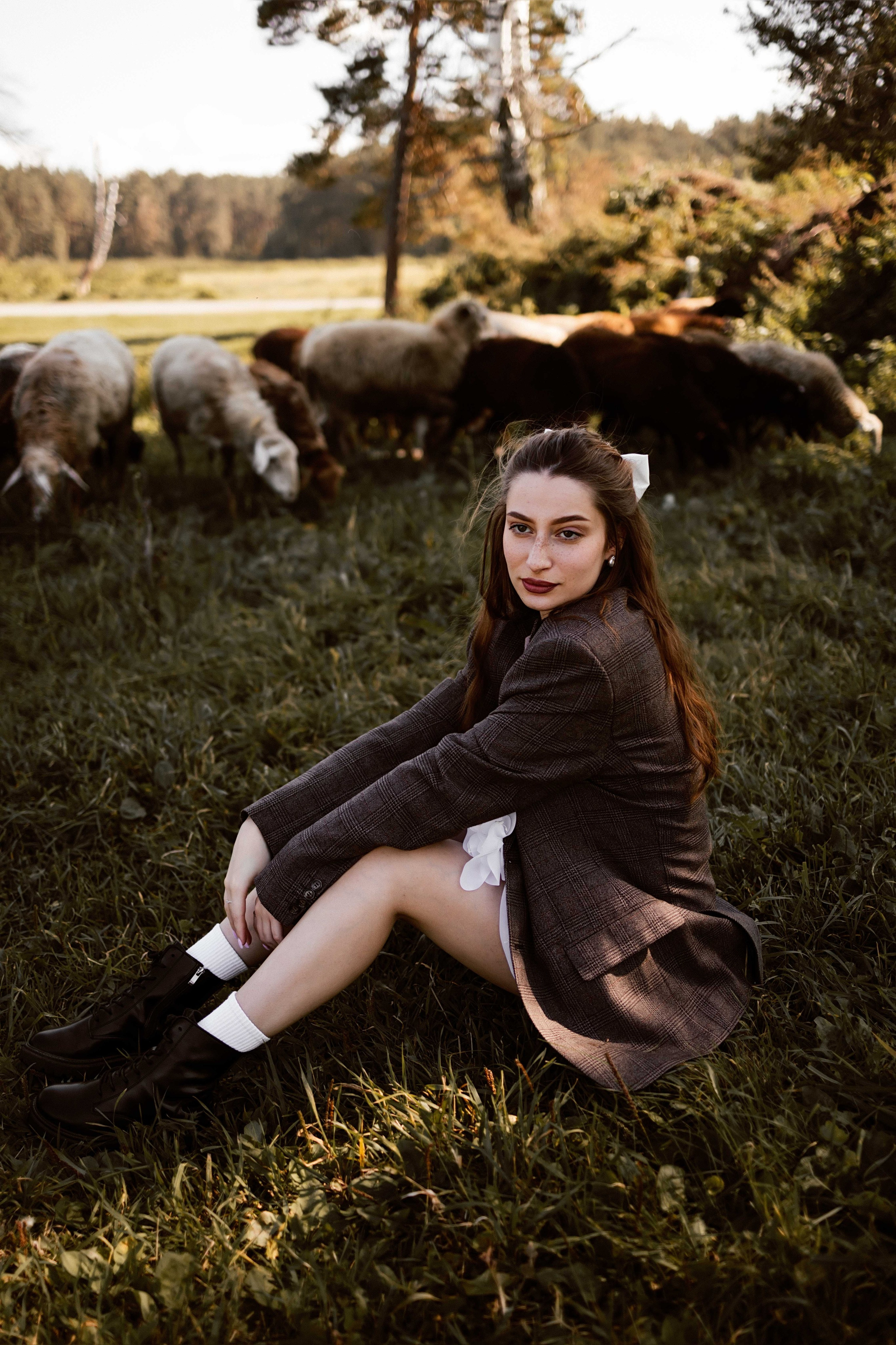 Фотосессия с овечками для Ксюши. Фотограф в Тюмени Башмакова Анна