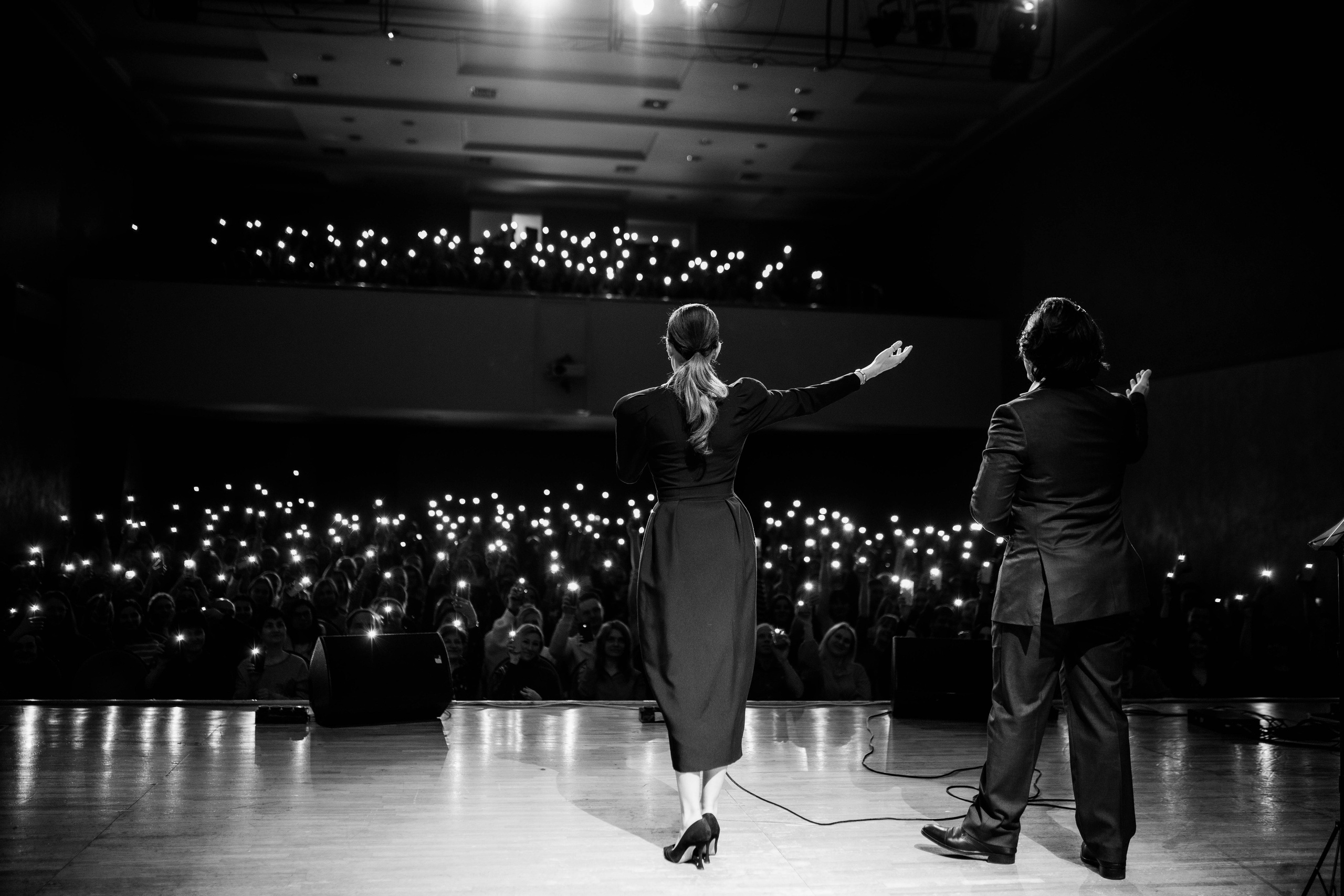 Концертное. ЧБ Фотограф Ольга Лесли