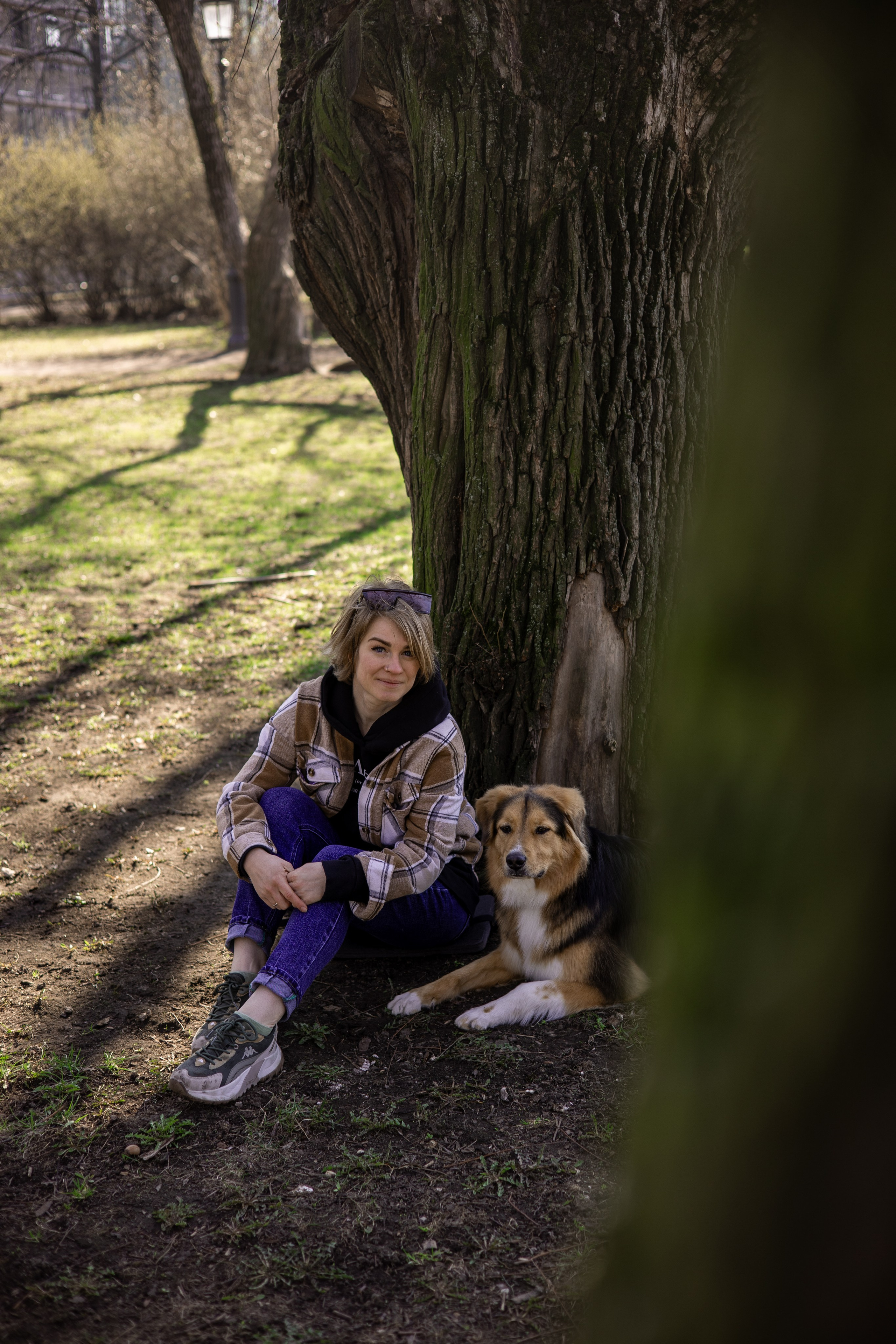 Елена и Вега. Фотограф животных Евгения Верцинская