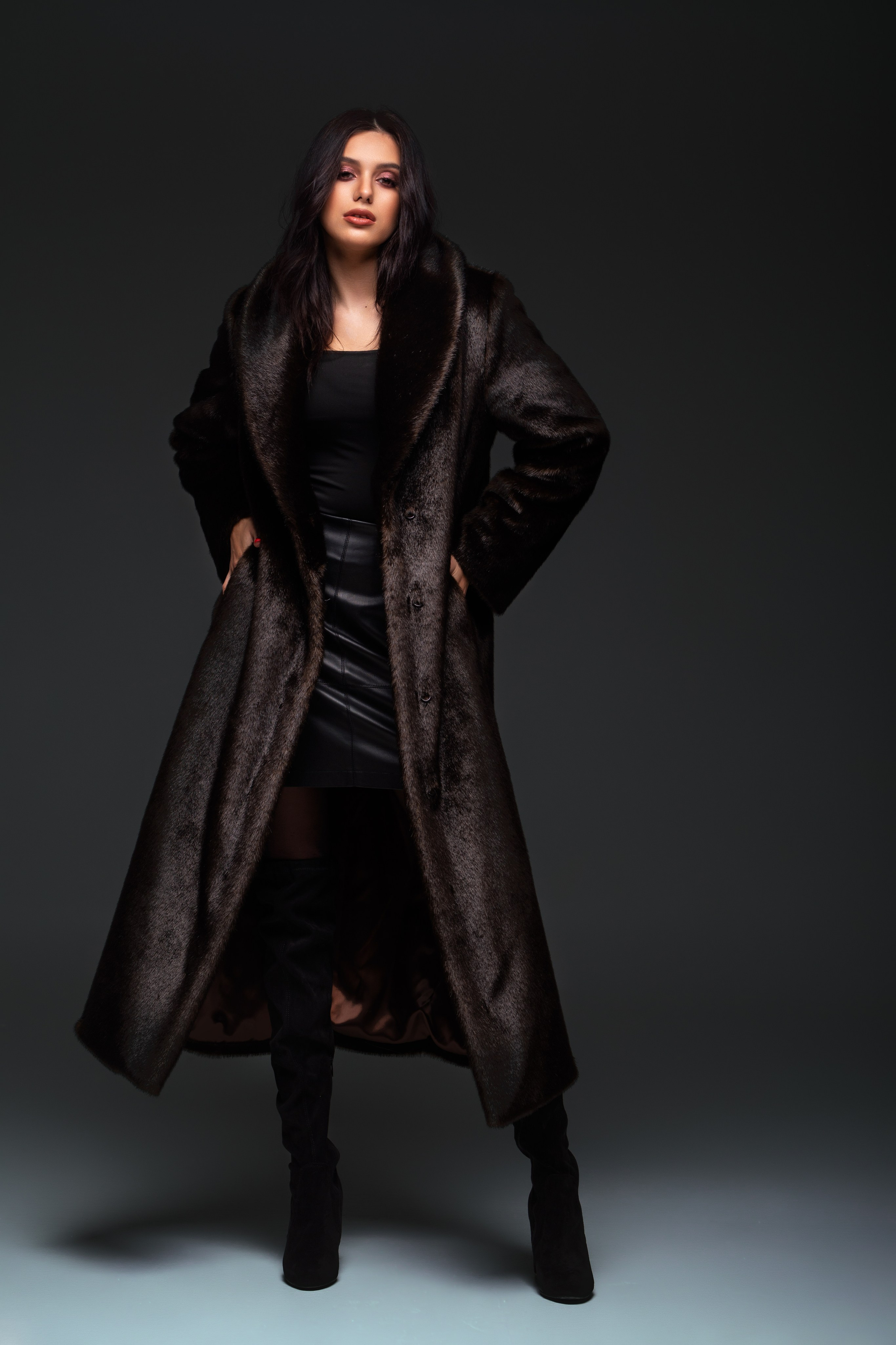 Съемка с Марианной в студии на циклораме в формате для «себя»