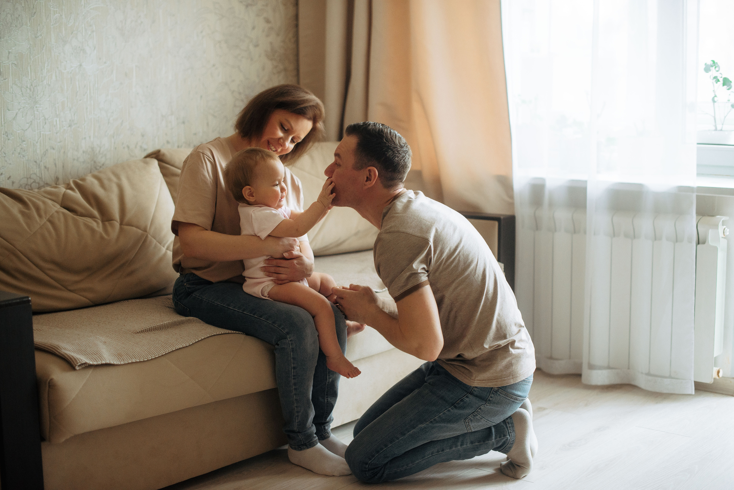Домашняя съёмка годовасия. Семейный фотограф в Домодедово и Москве Елена Пичугина